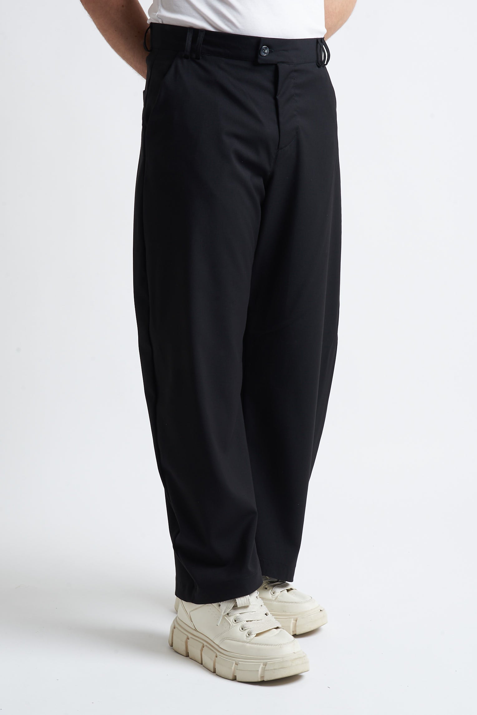 Pantaloni balloon fit in poliviscosa