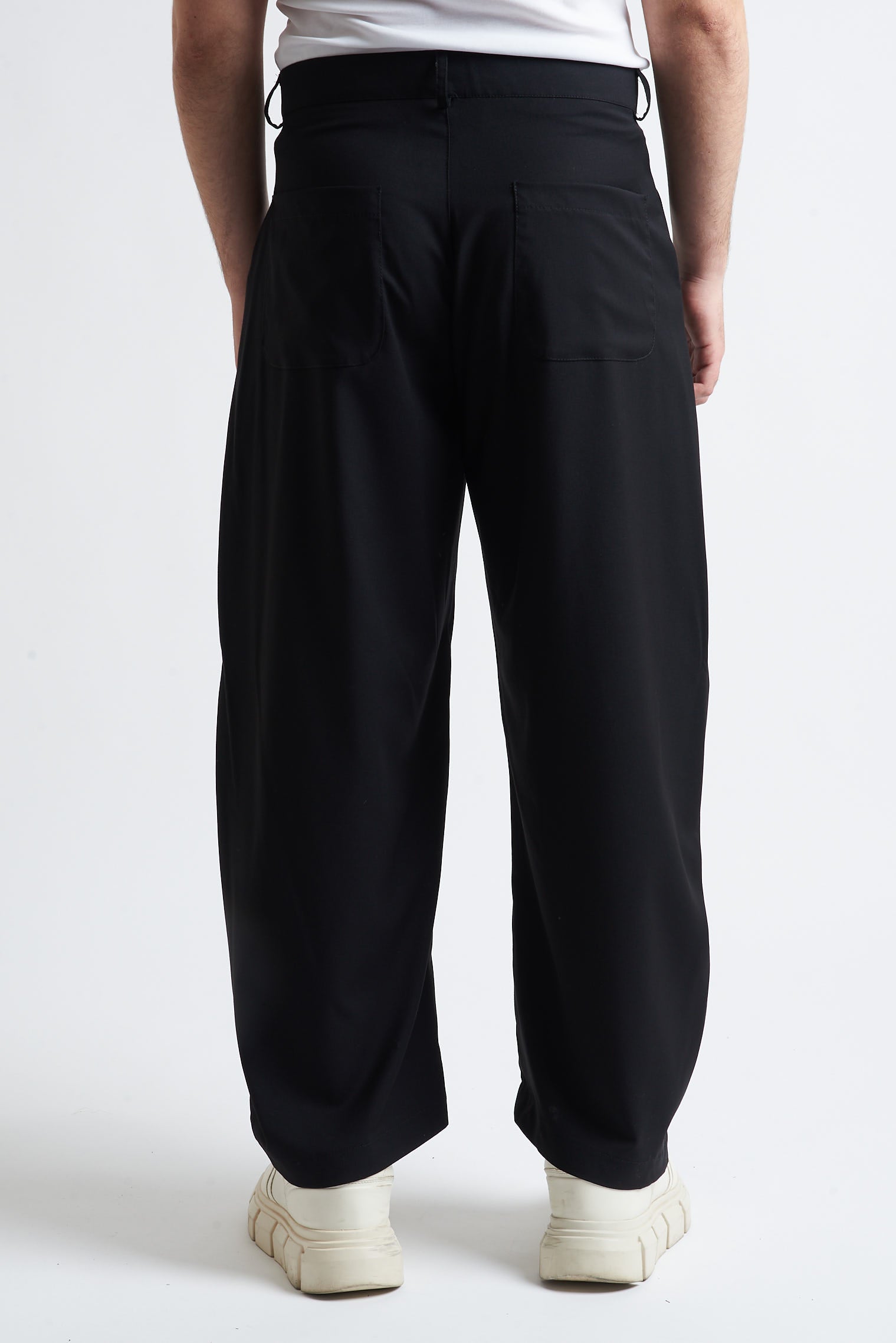 Pantaloni balloon fit in poliviscosa