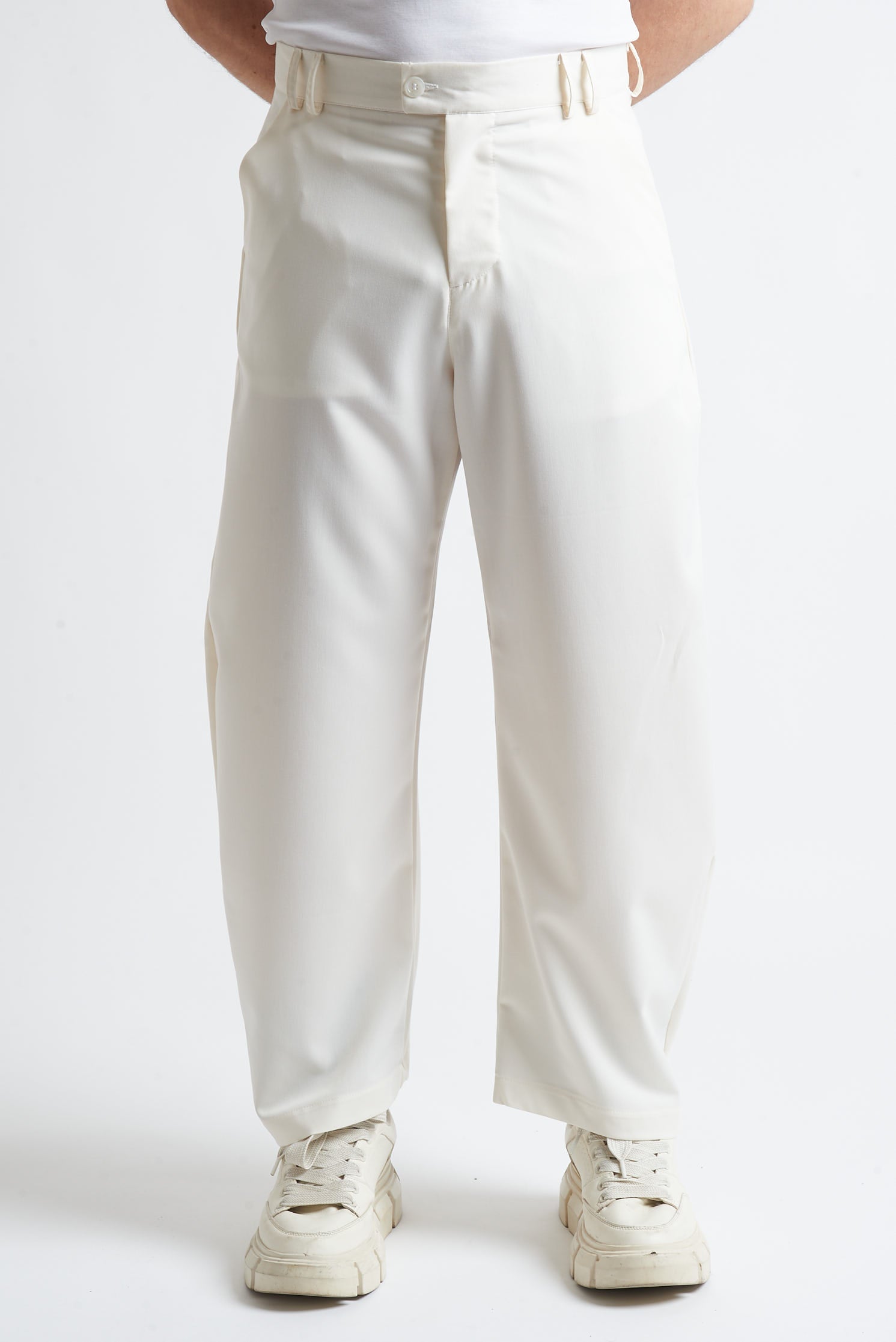 Pantaloni balloon fit in poliviscosa