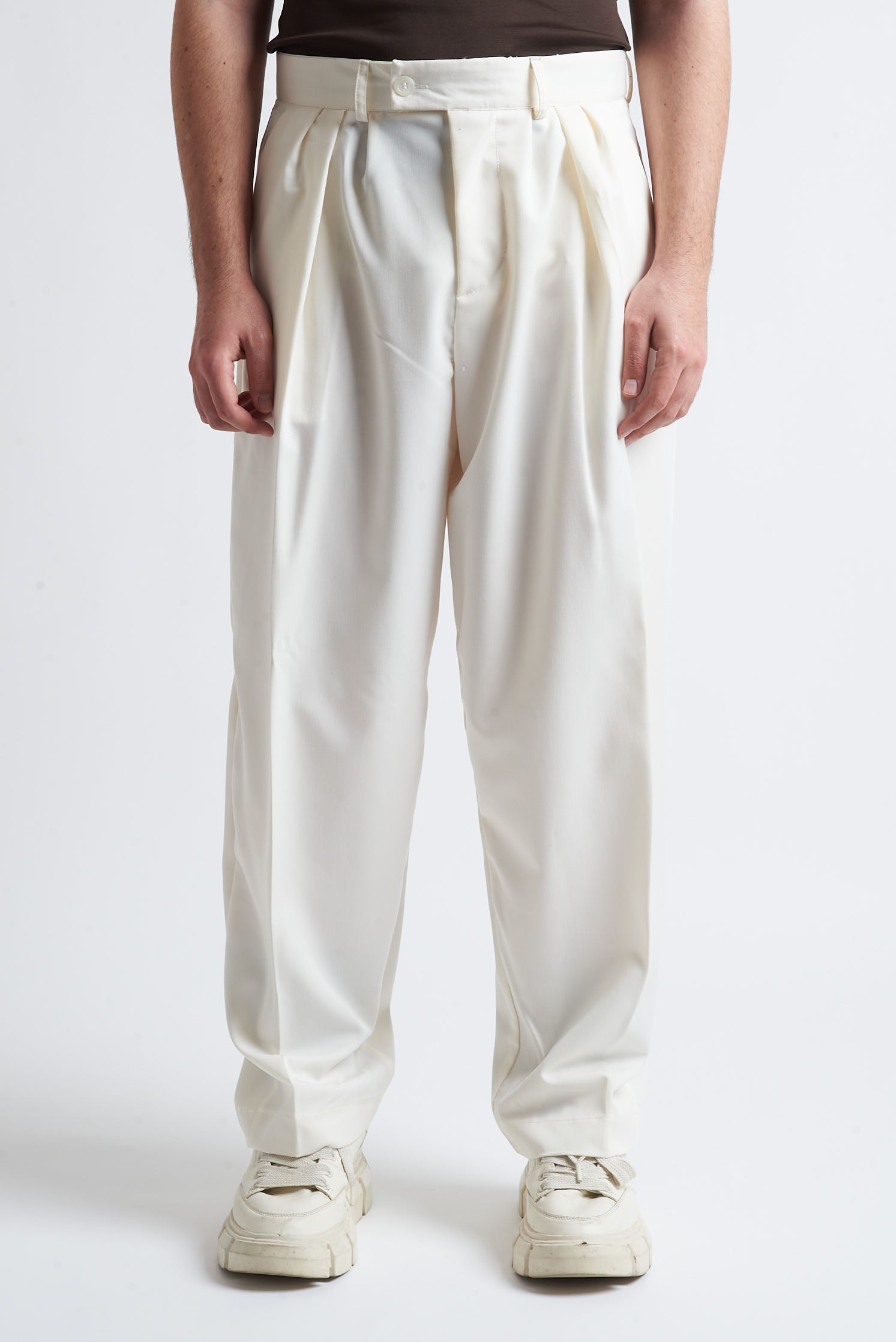 Pantaloni tre pence poliviscosa