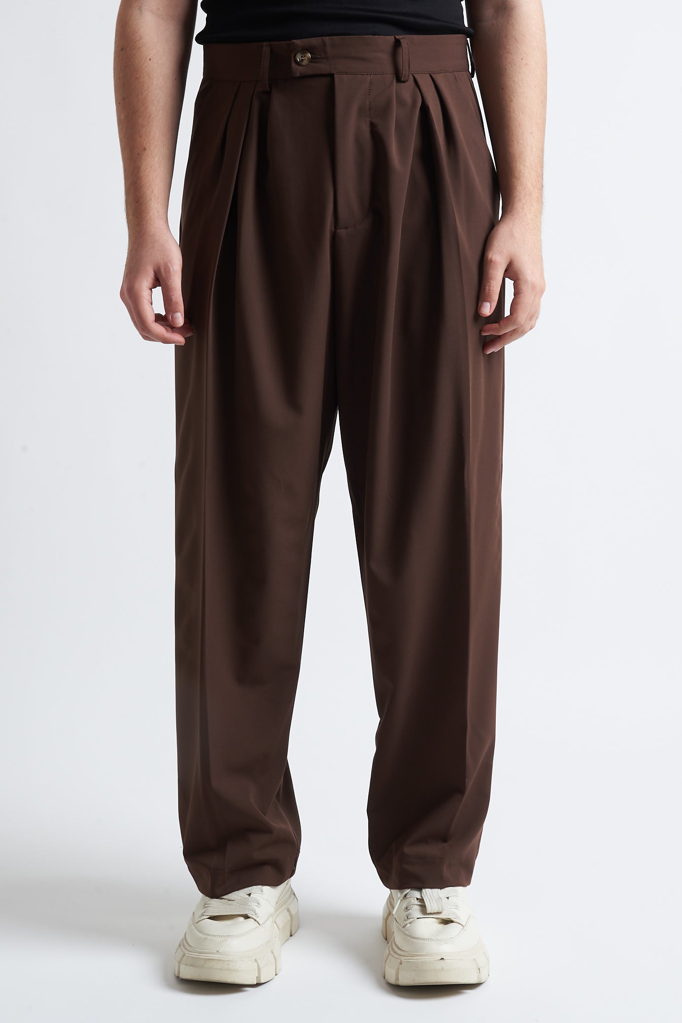 Pantaloni tre pence poliviscosa