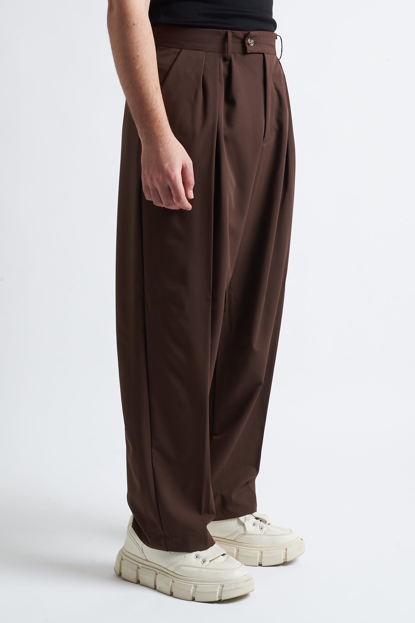 Pantaloni tre pence poliviscosa