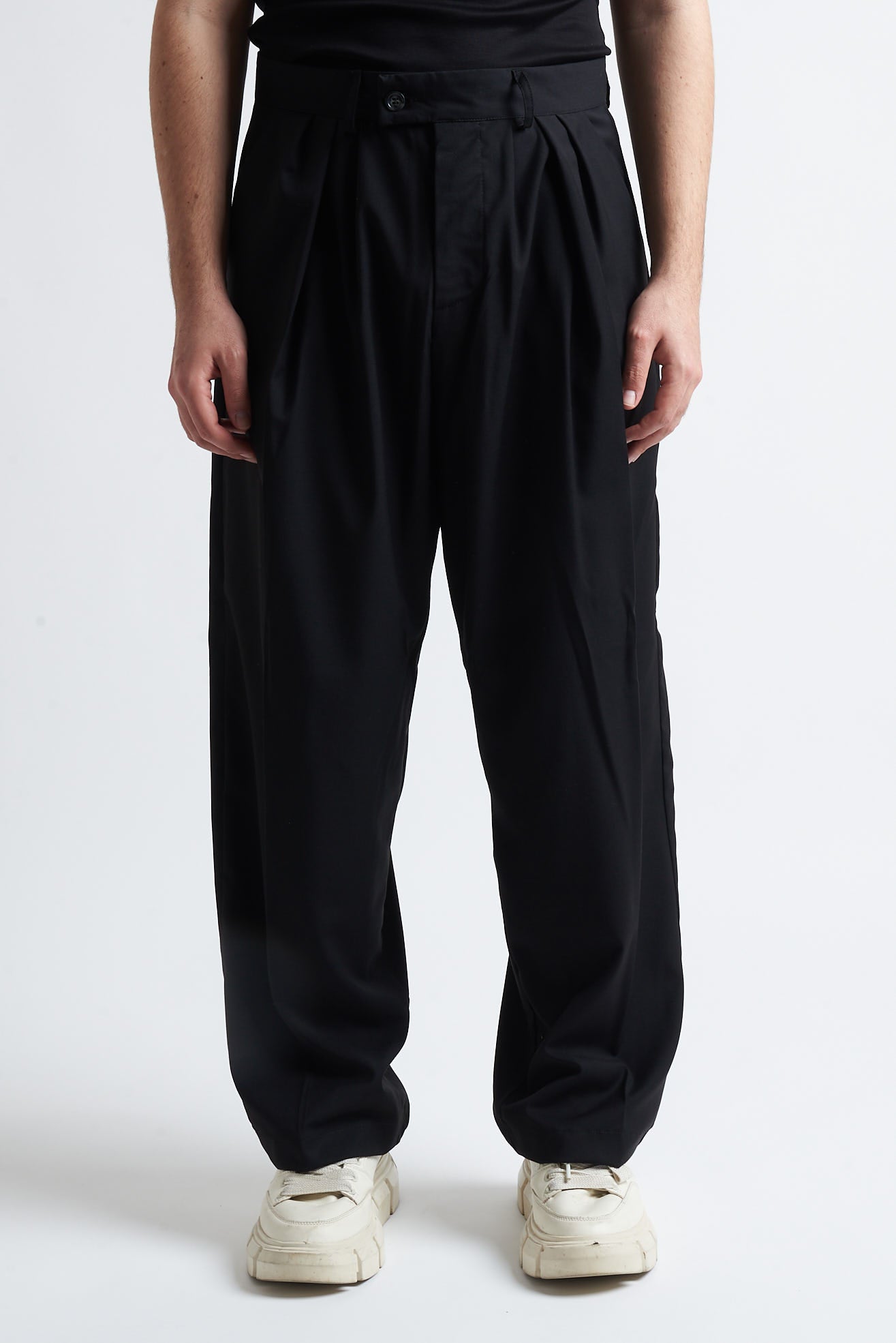 Pantaloni tre pence poliviscosa