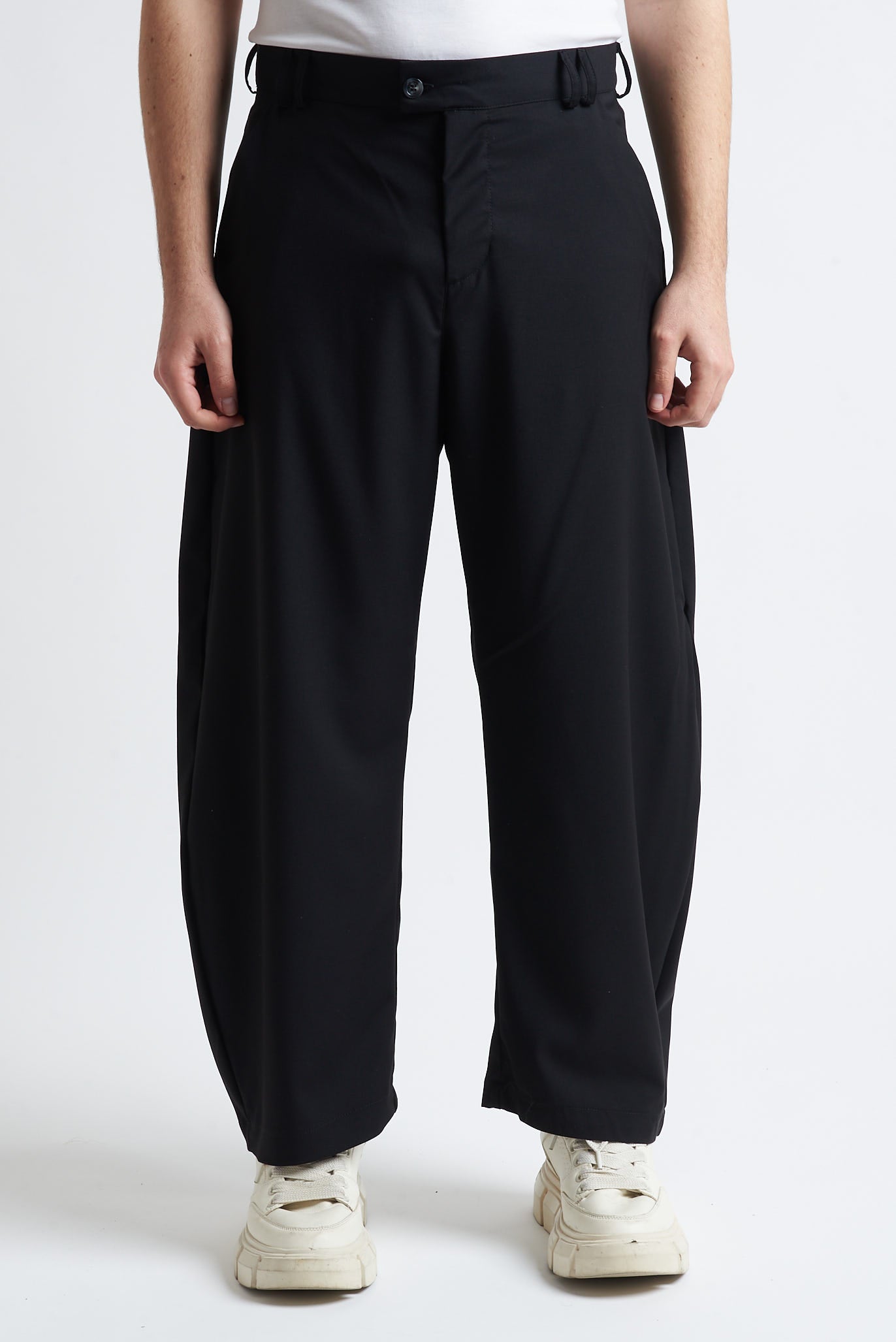 Pantaloni balloon fit in poliviscosa