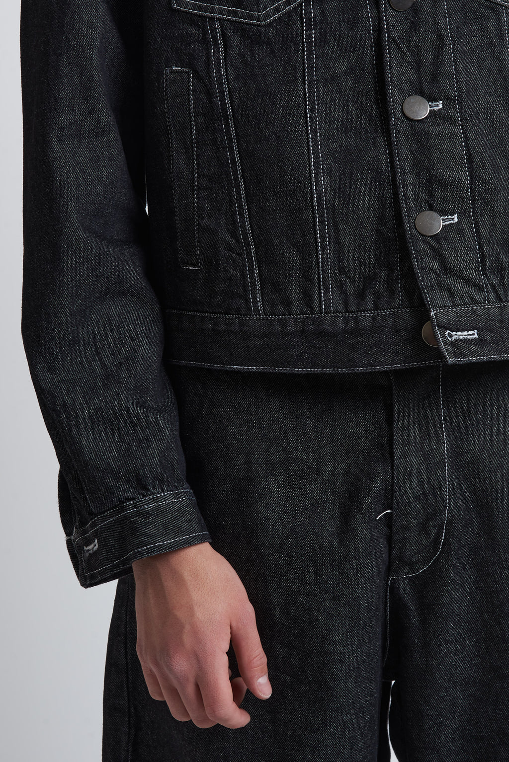 Giubbino denim in cotone