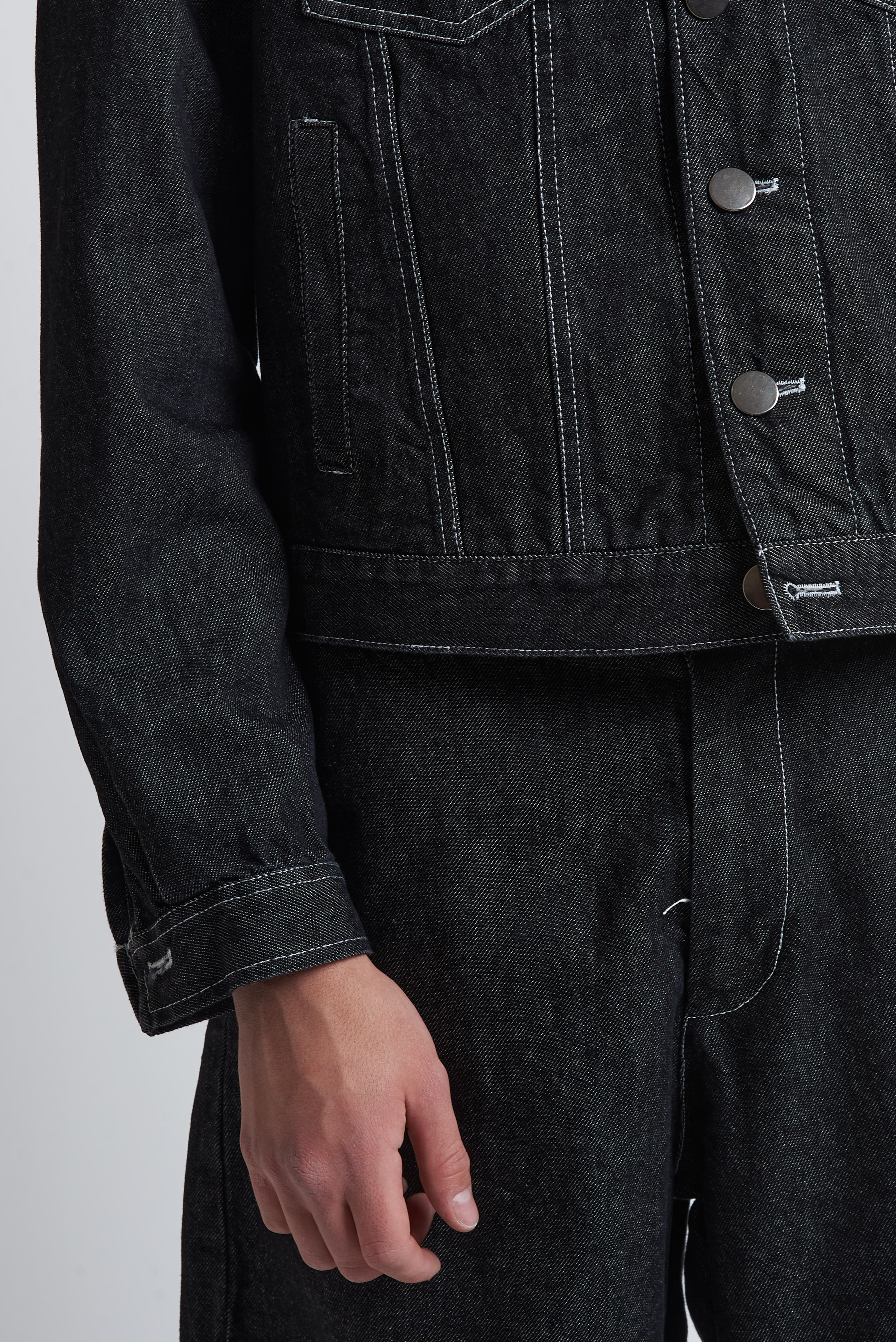 Giubbino denim in cotone