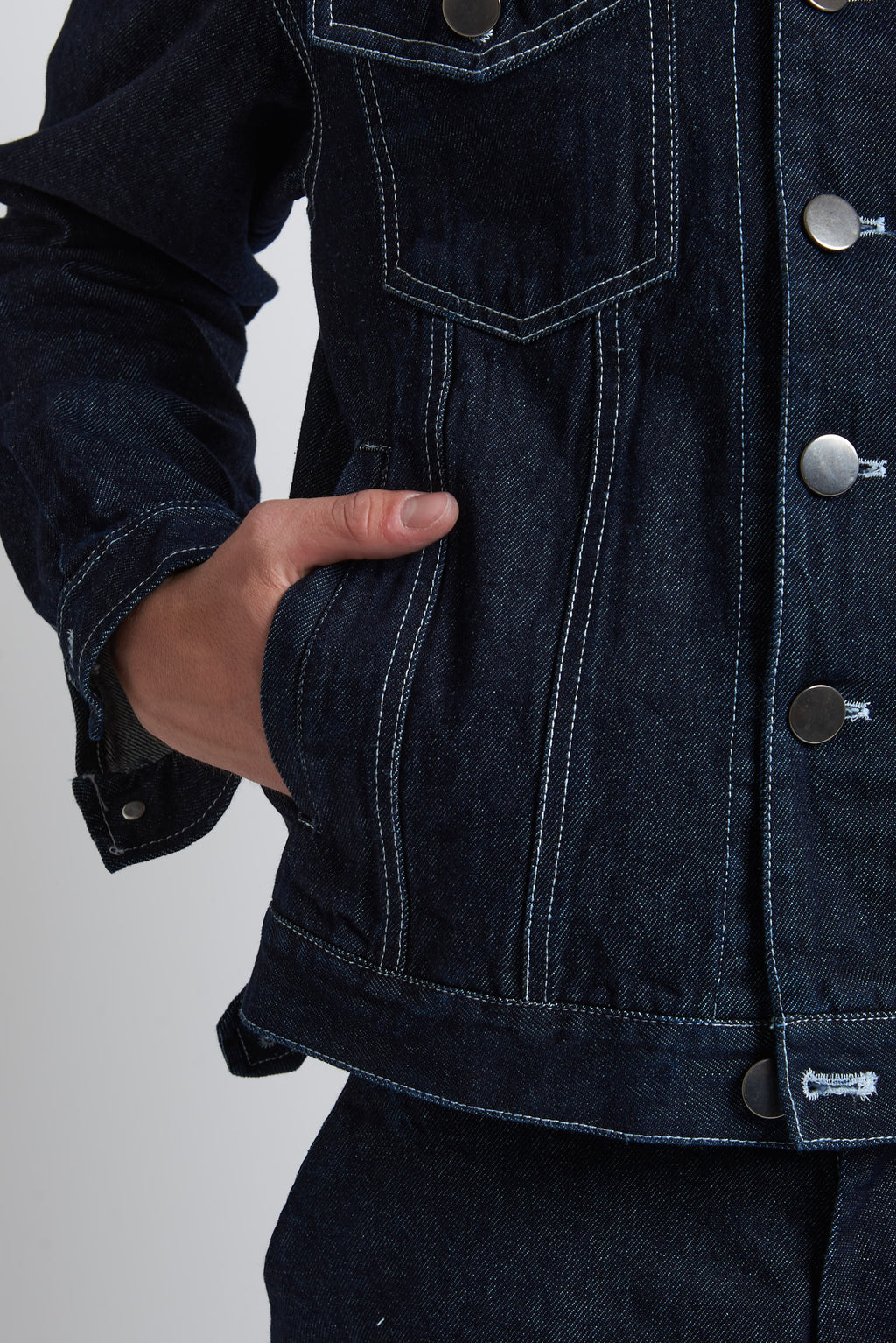 Giubbino denim in cotone