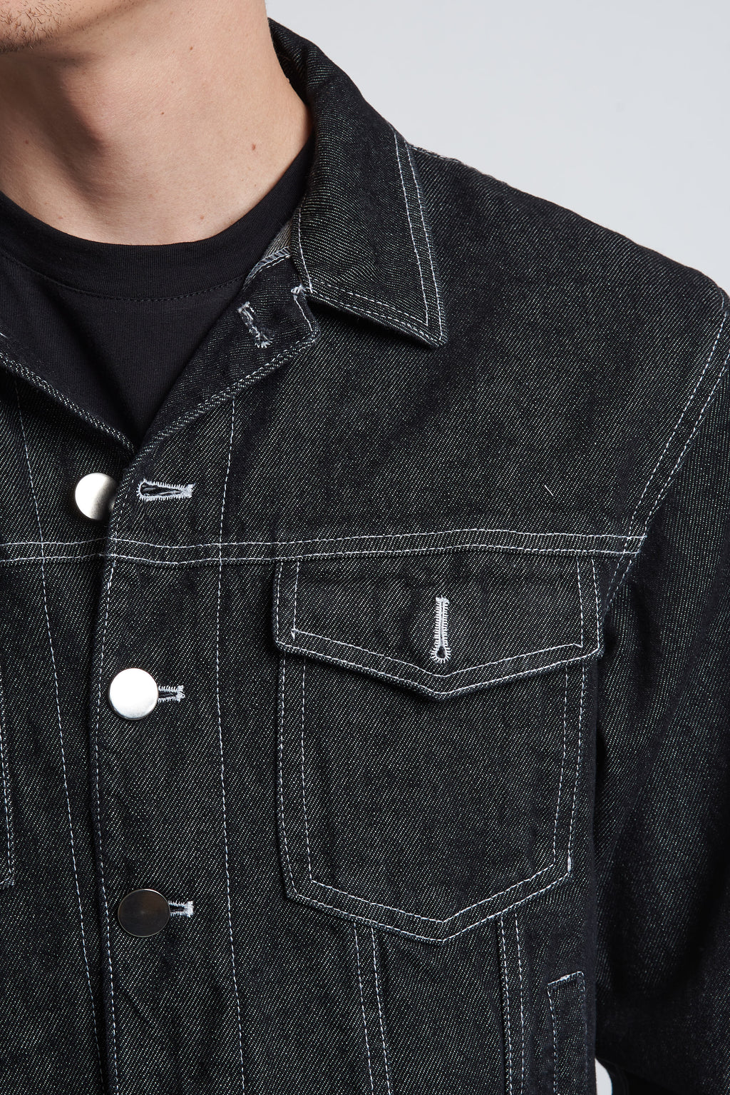 Giubbino denim in cotone