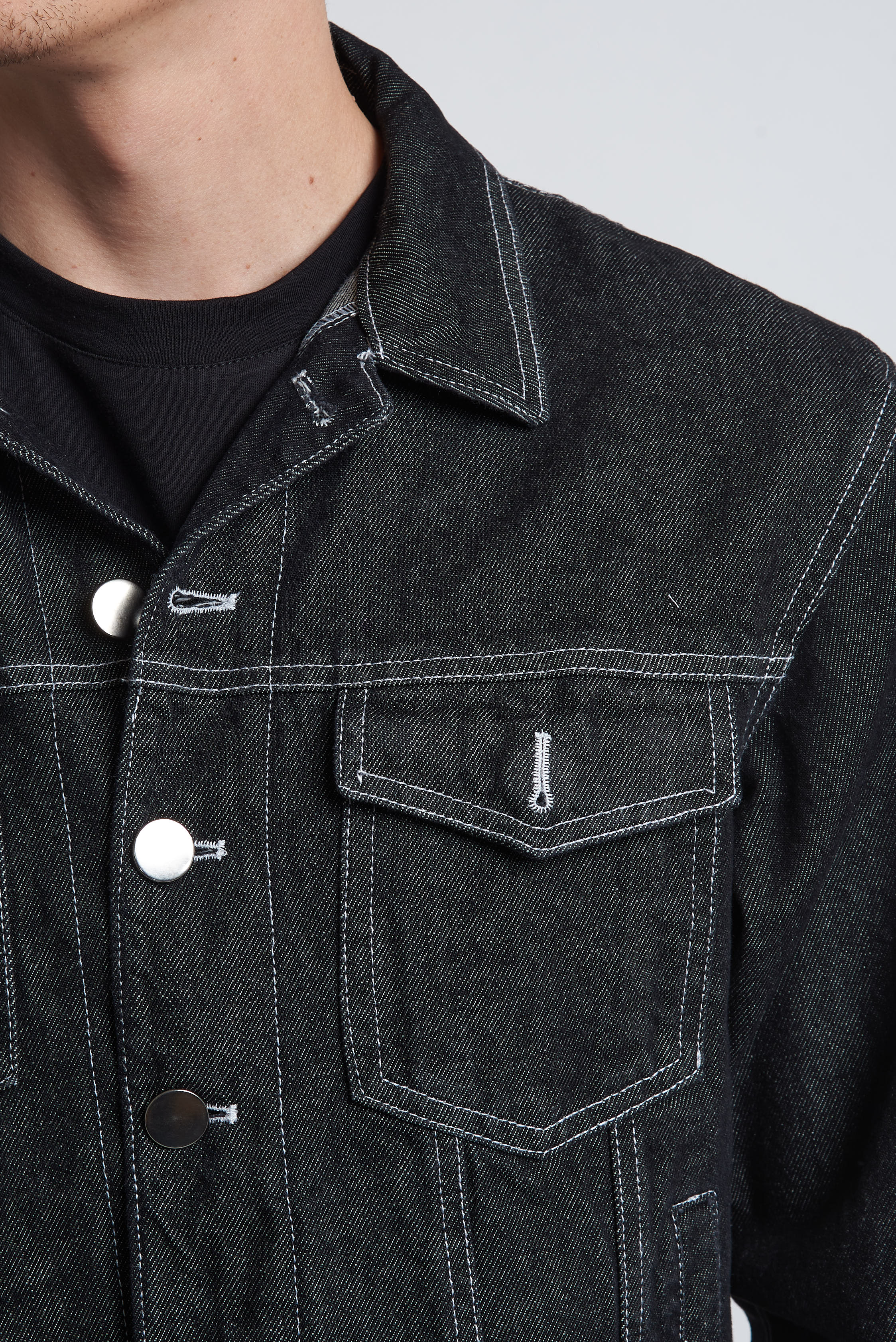 Giubbino denim in cotone