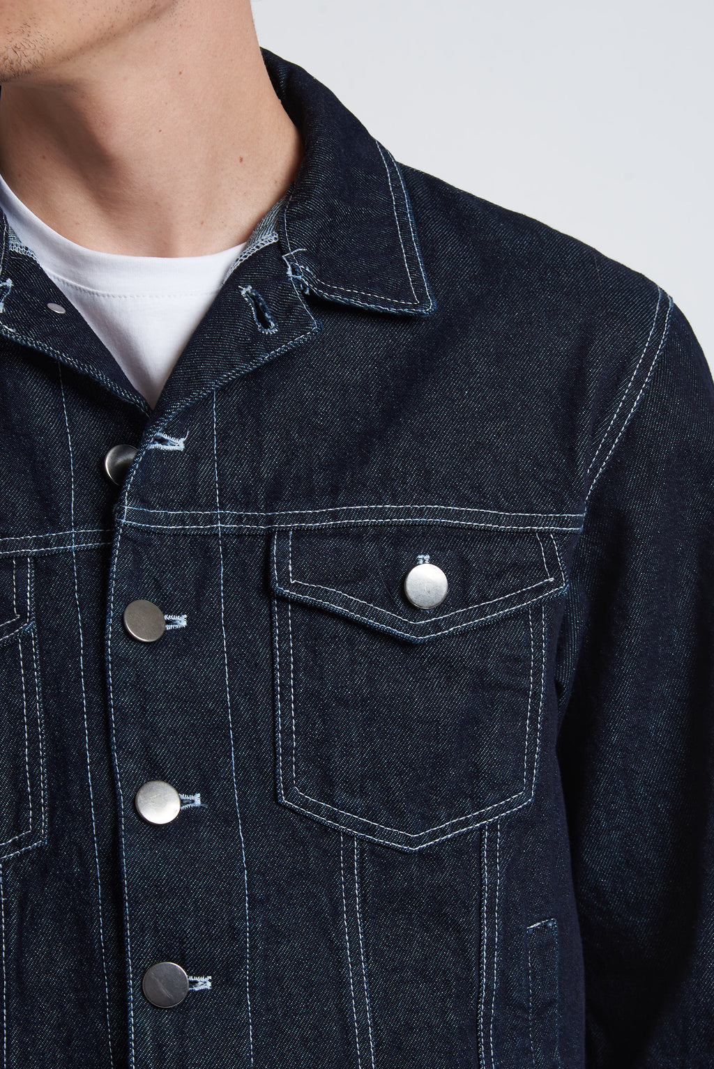 Giubbino denim in cotone