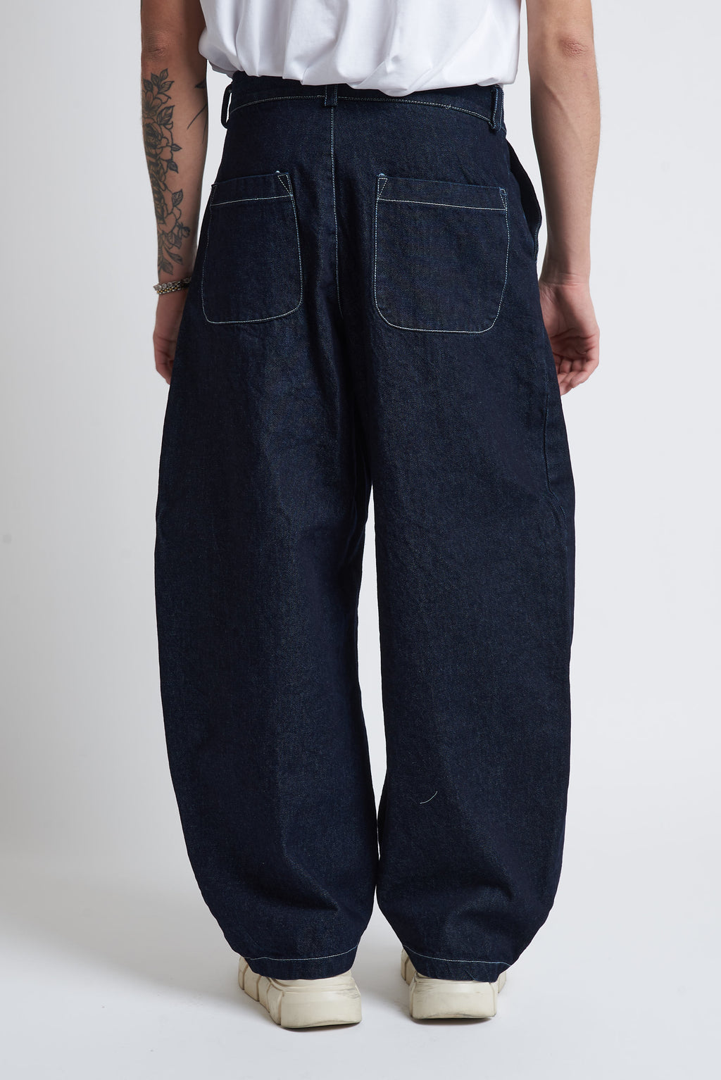 Pantalone jeans balloon blu