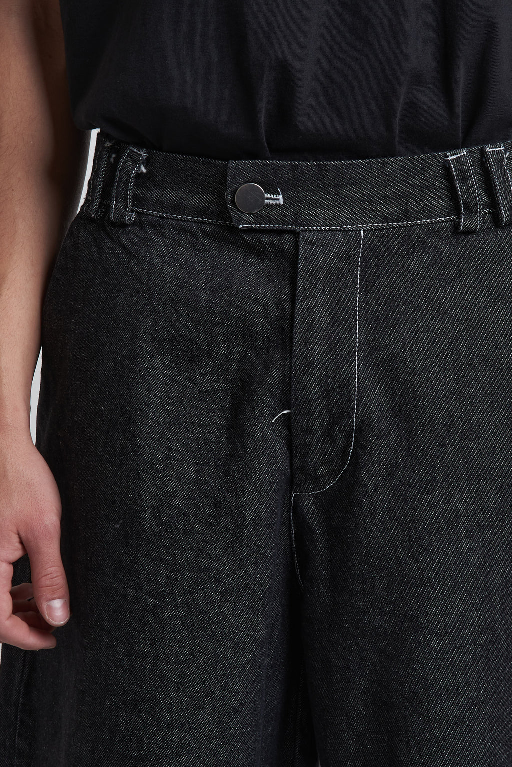 Pantalone jeans balloon nero
