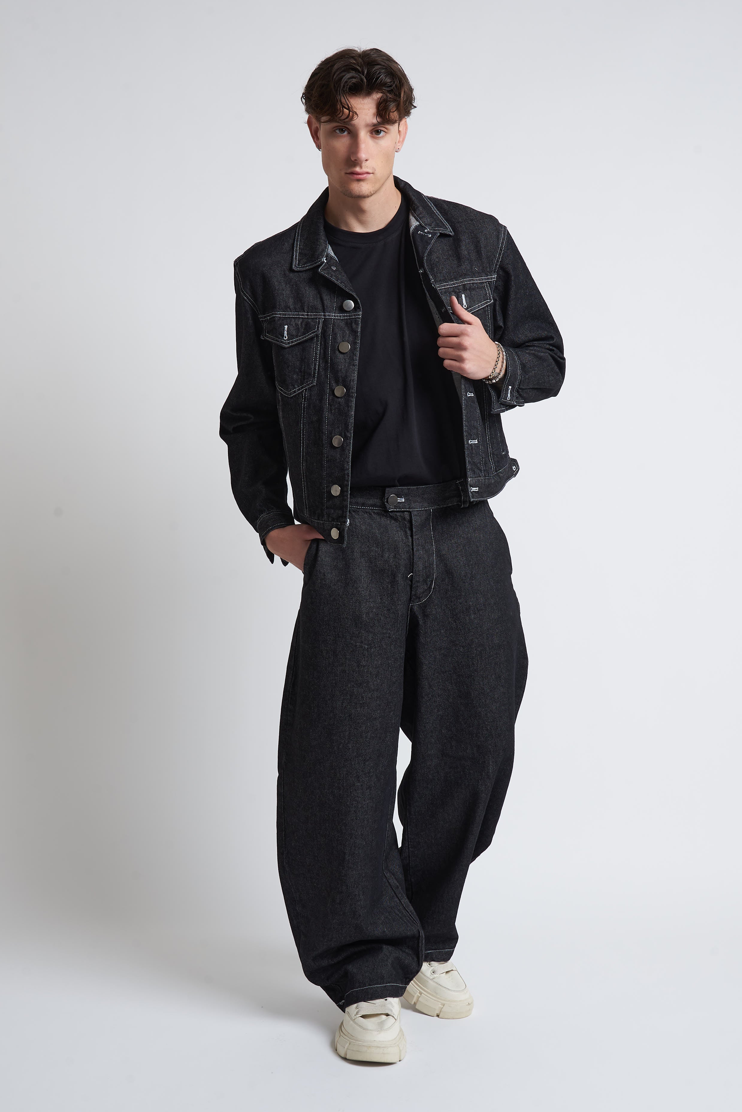 Giubbino denim in cotone