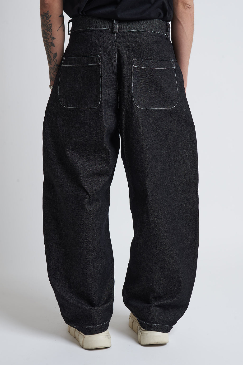 Pantalone jeans balloon nero