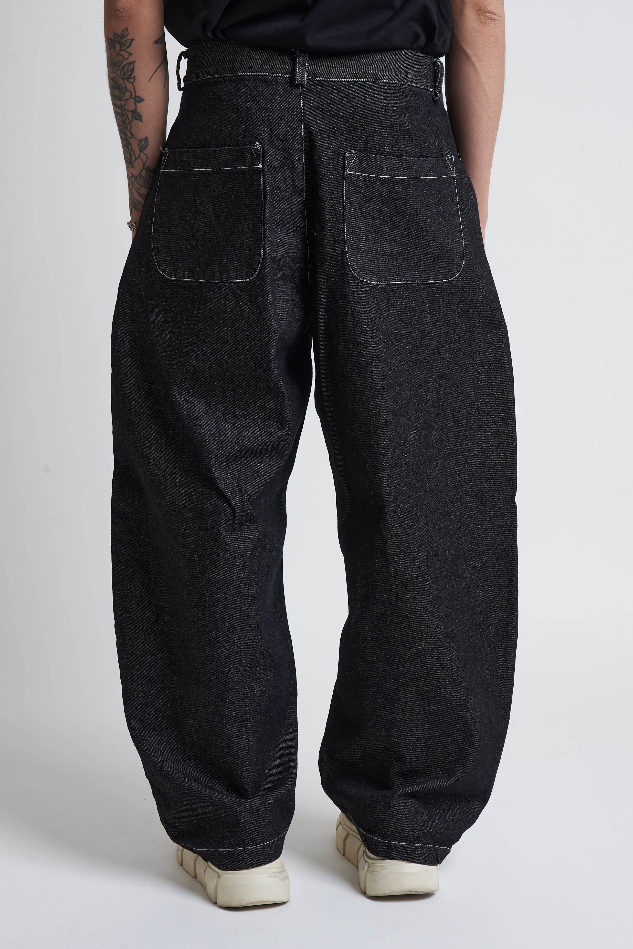 Pantalone jeans balloon nero