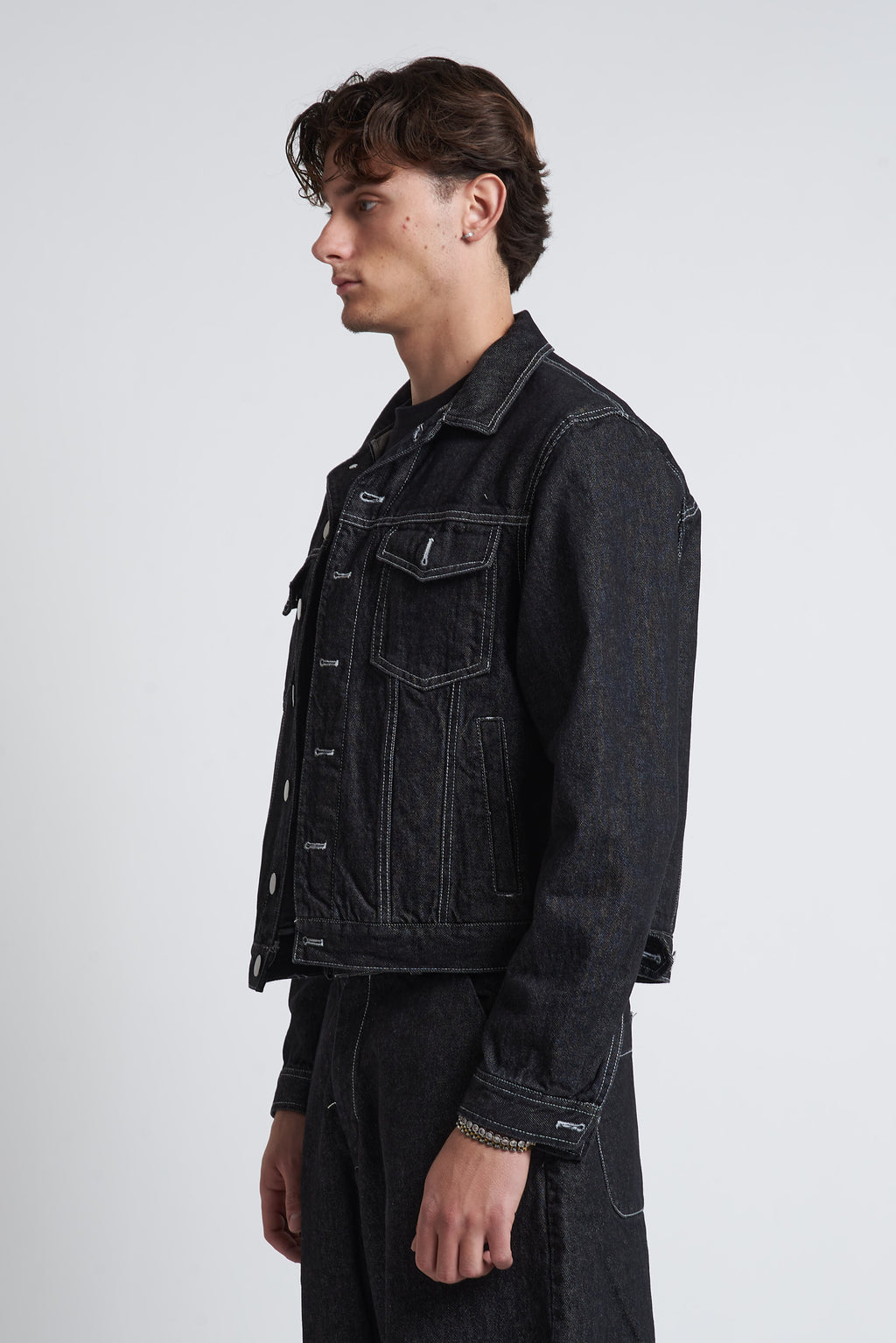 Giubbino denim in cotone