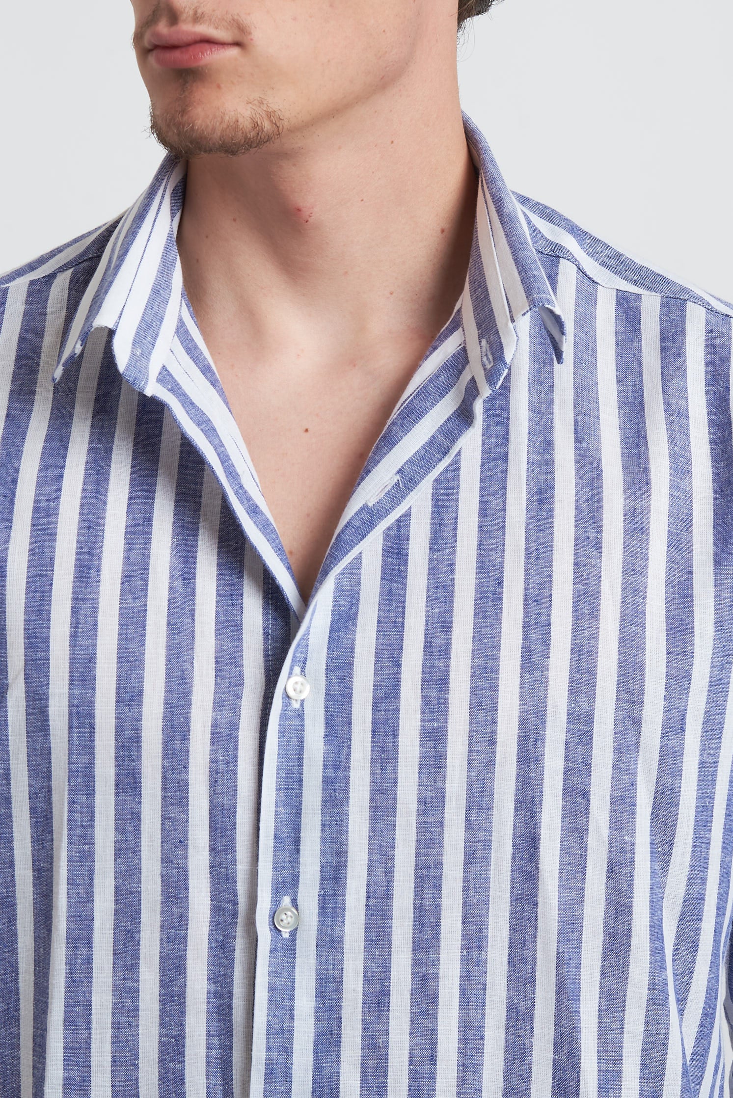 Camicia regular in lino