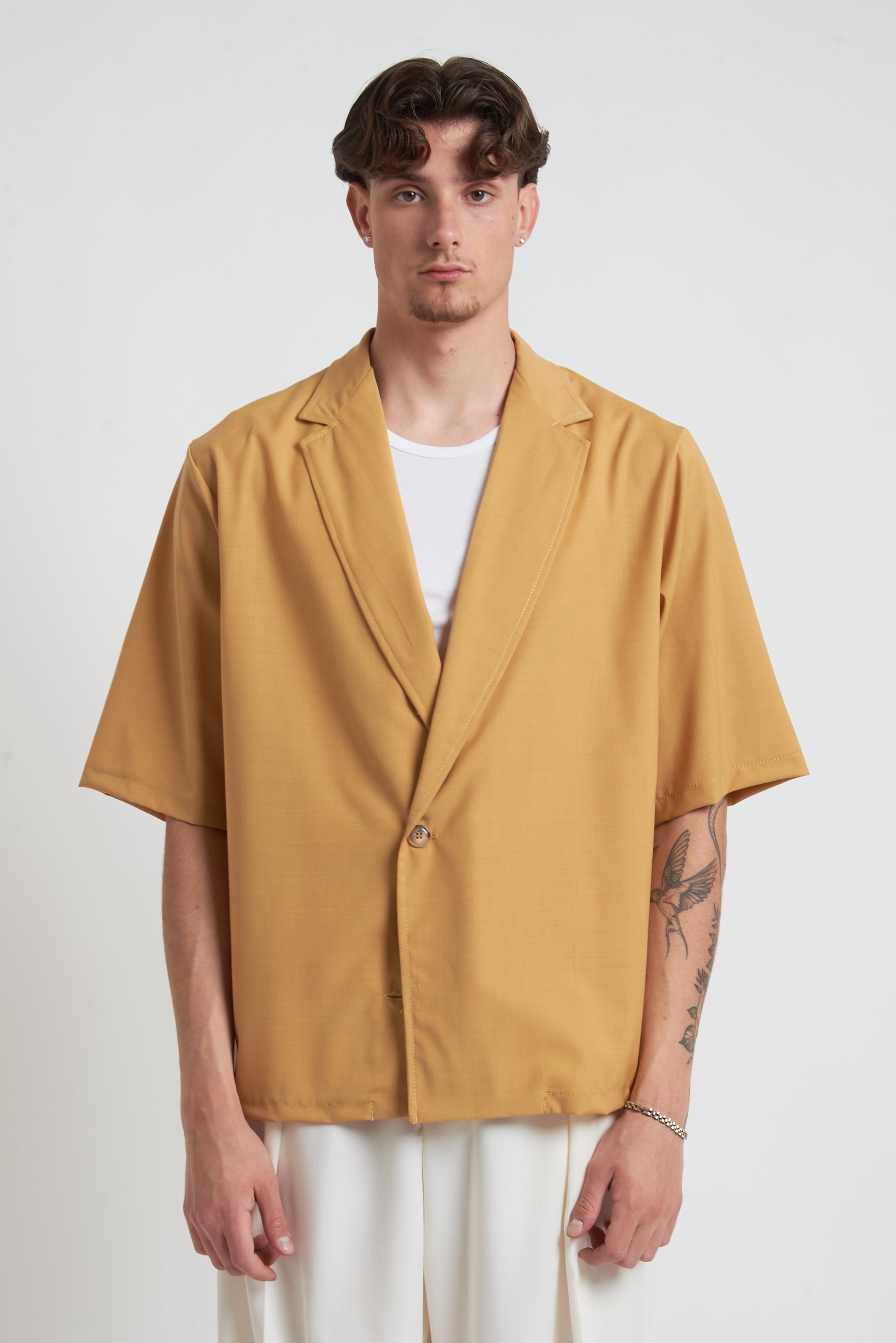 Camicia  doppiopetto collo giacca