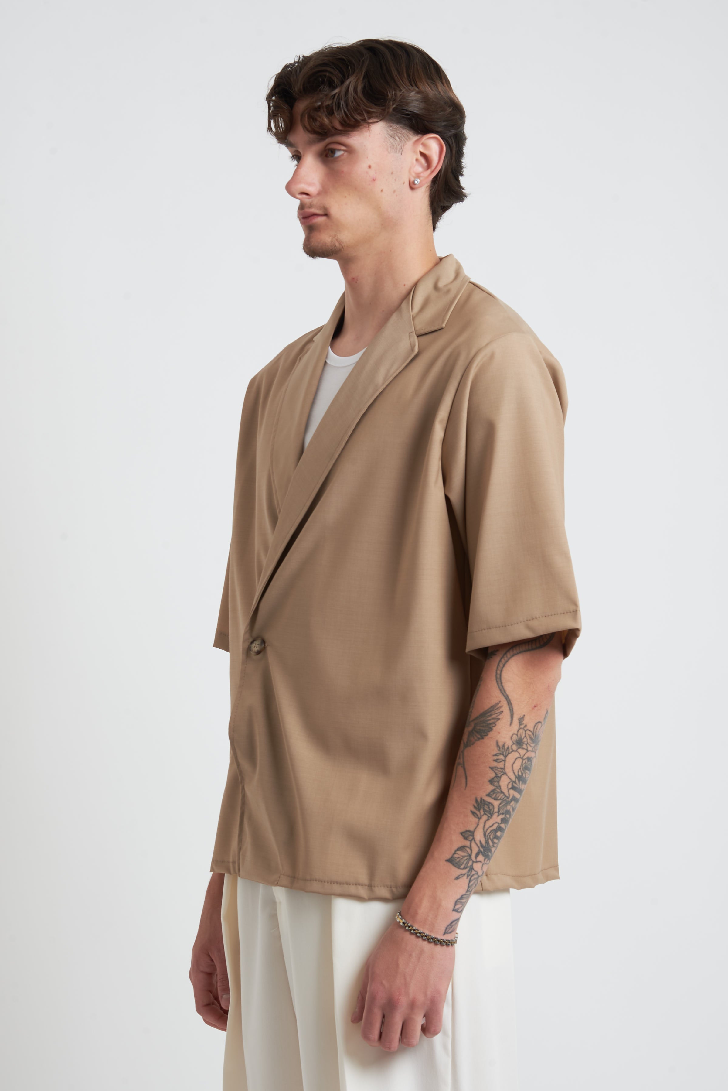 Camicia  doppiopetto collo giacca
