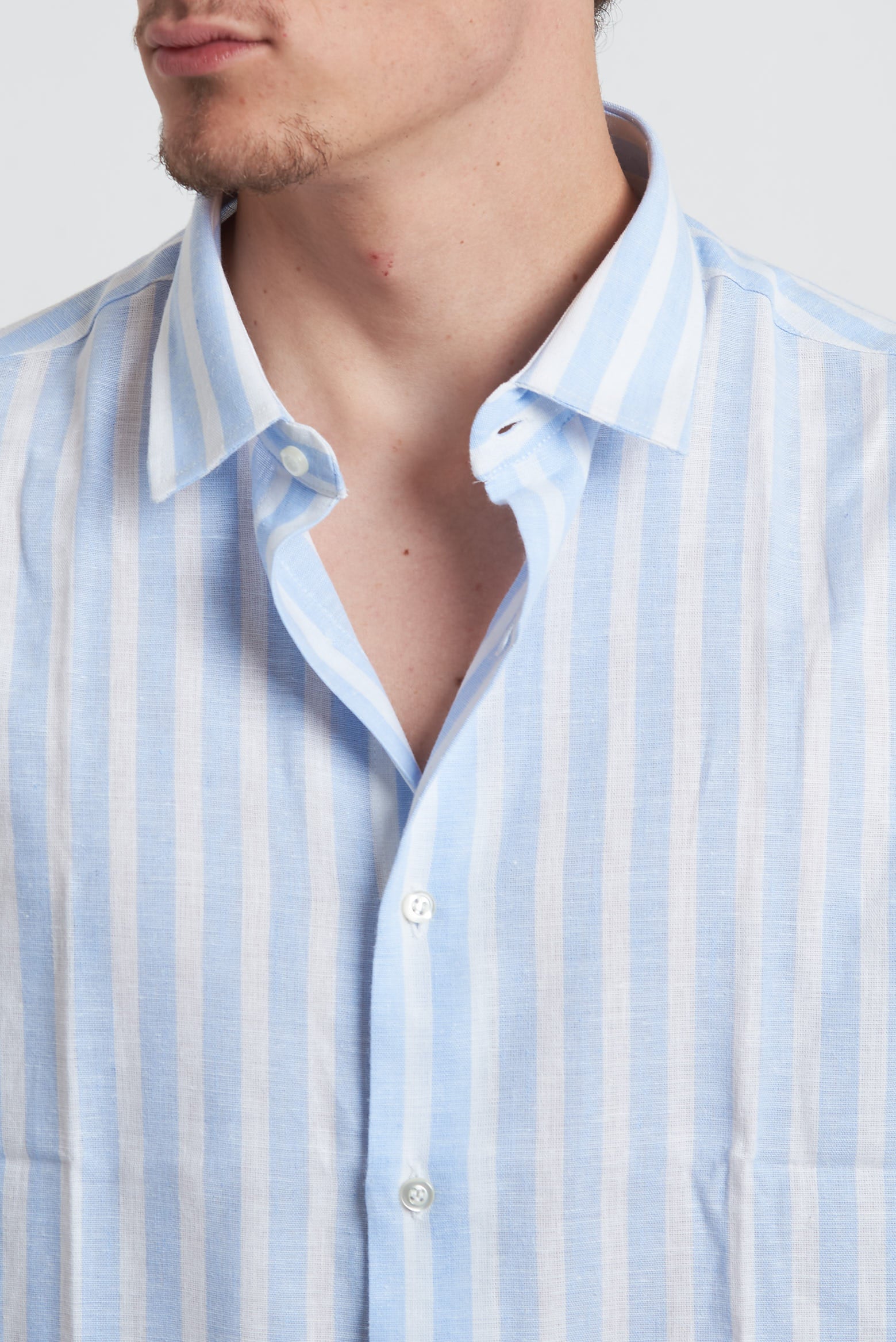 Camicia regular in lino
