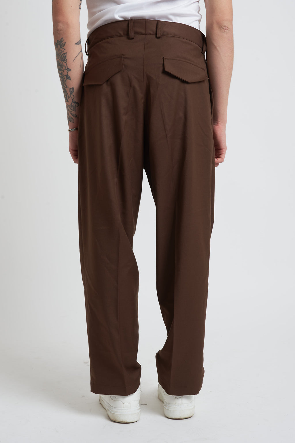 Pantalone fondo largo tasca americana