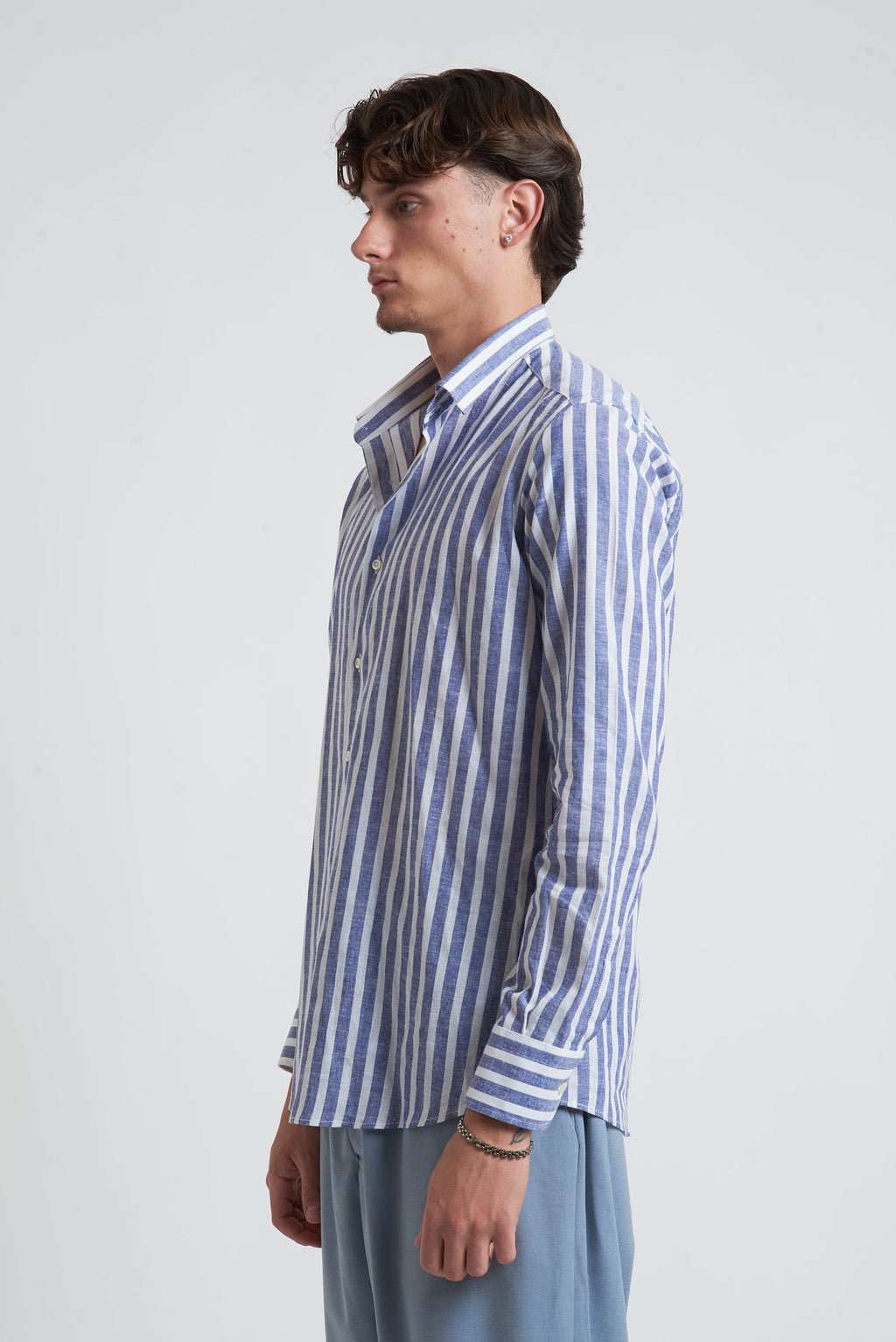 Camicia regular in lino