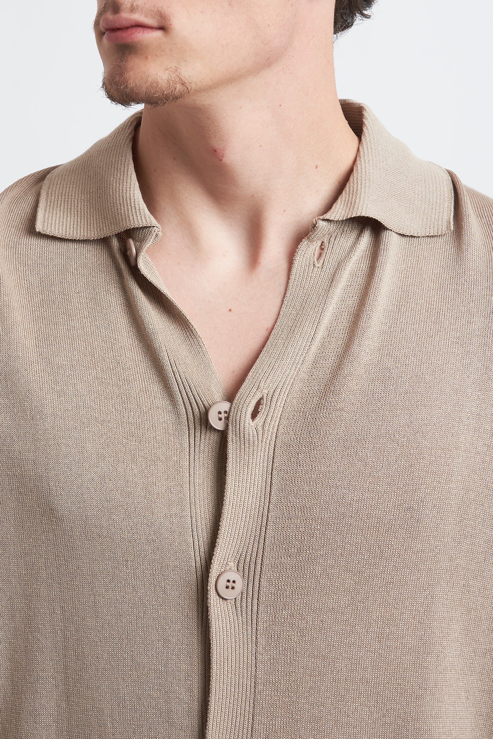 Cardigan in cotone manica lunga
