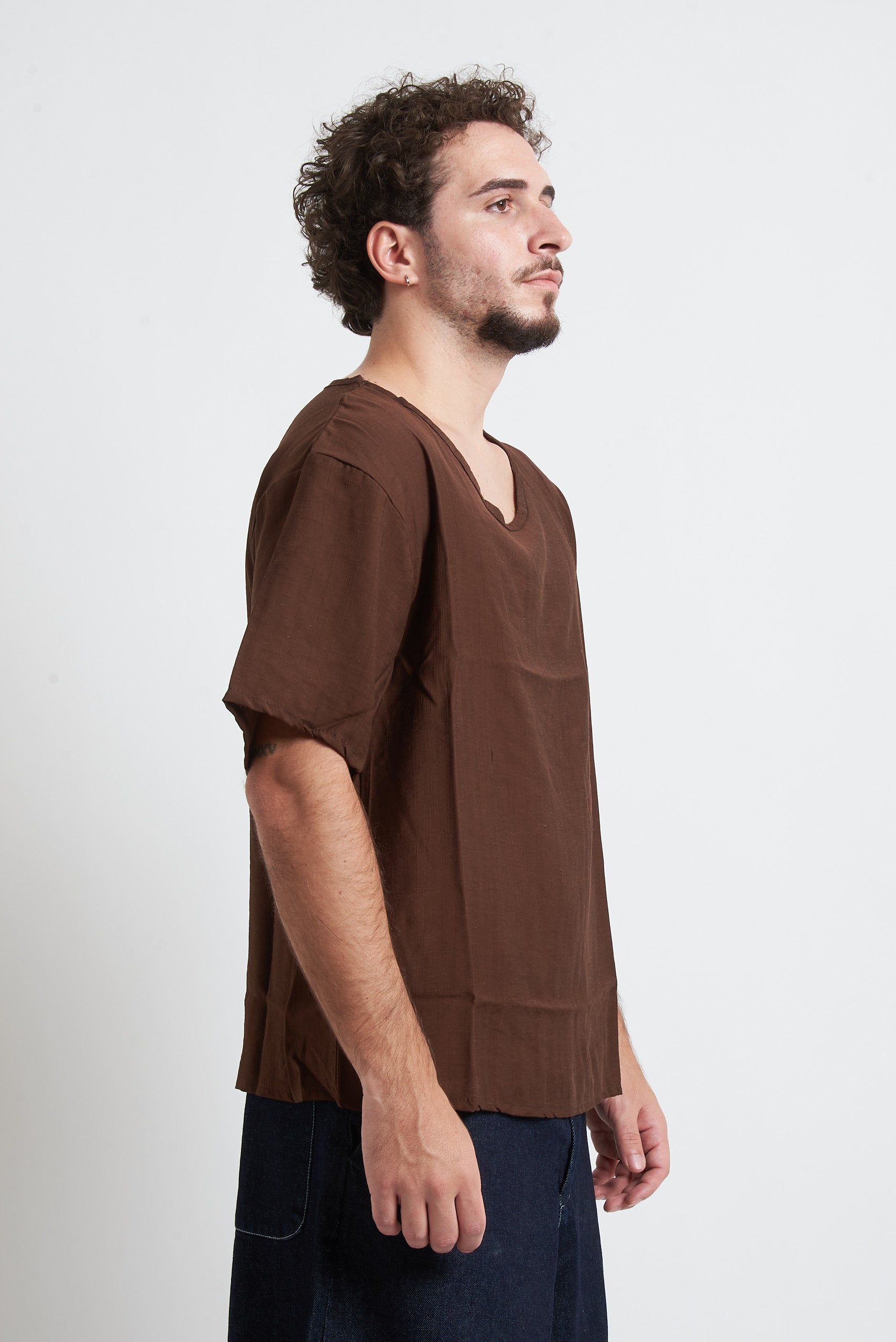 T-shirt tessuto stropicciato