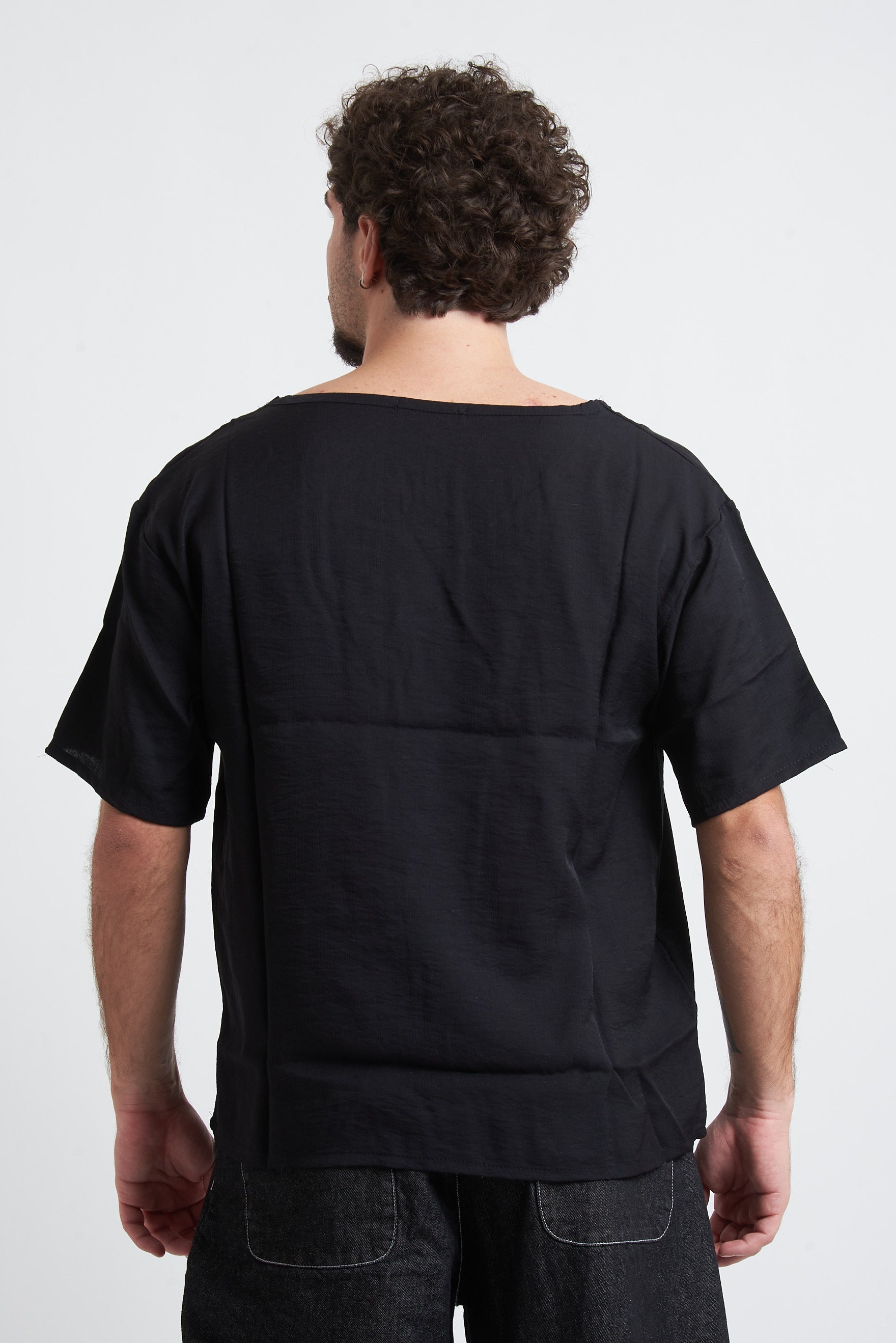 T-shirt tessuto stropicciato
