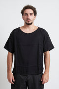 T-shirt tessuto stropicciato