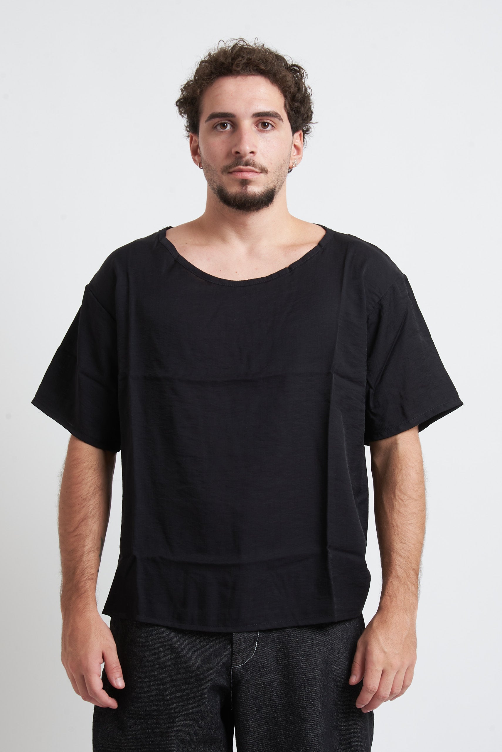 T-shirt tessuto stropicciato