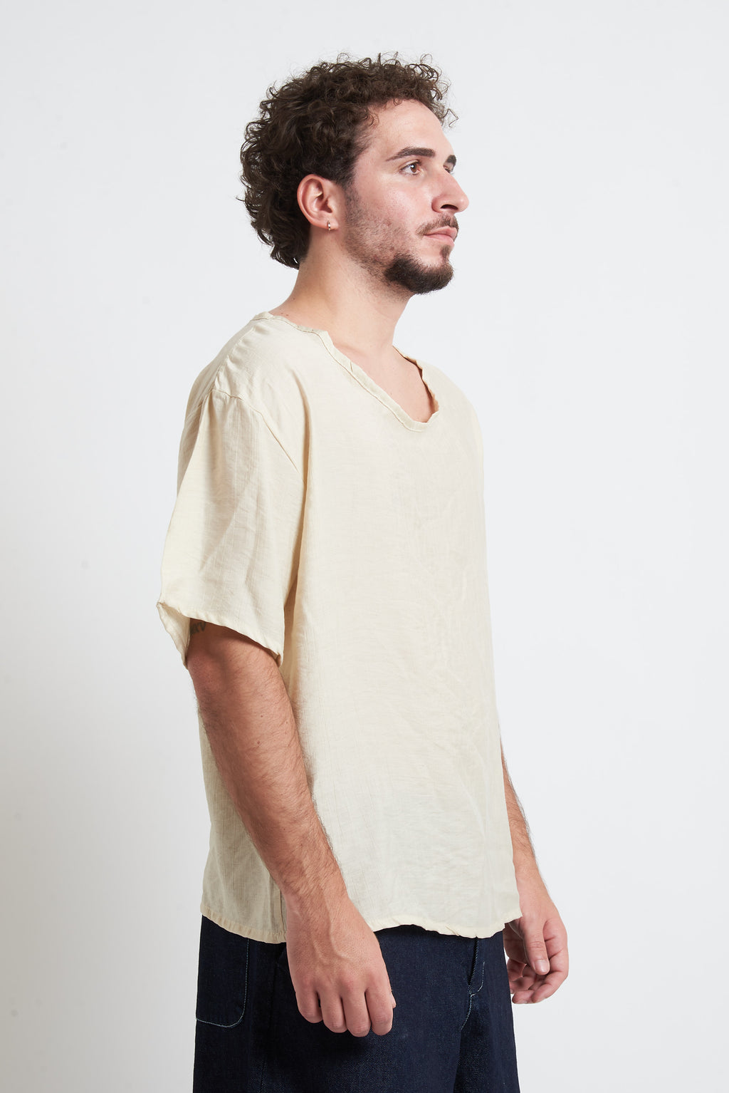 T-shirt tessuto stropicciato