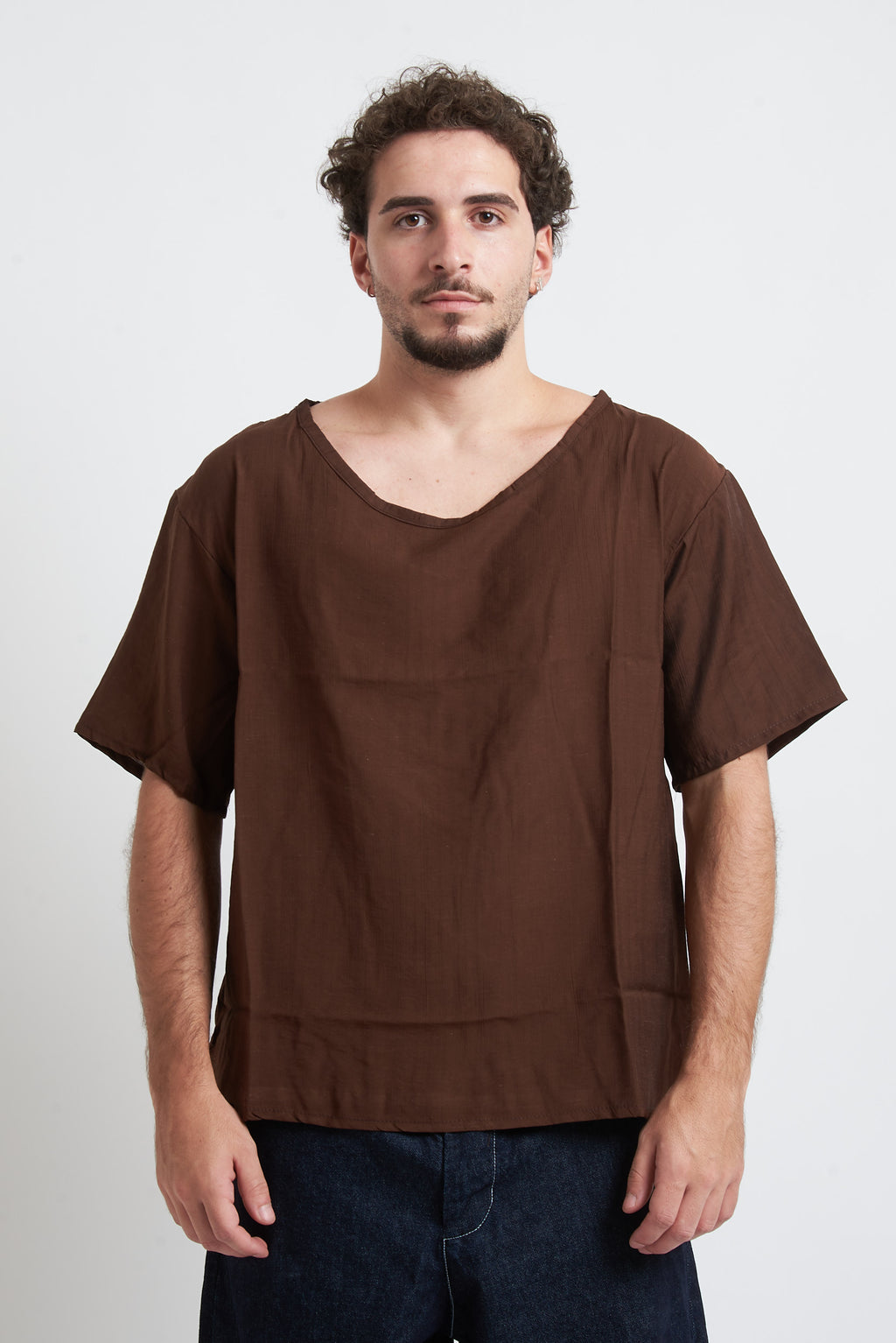 T-shirt tessuto stropicciato