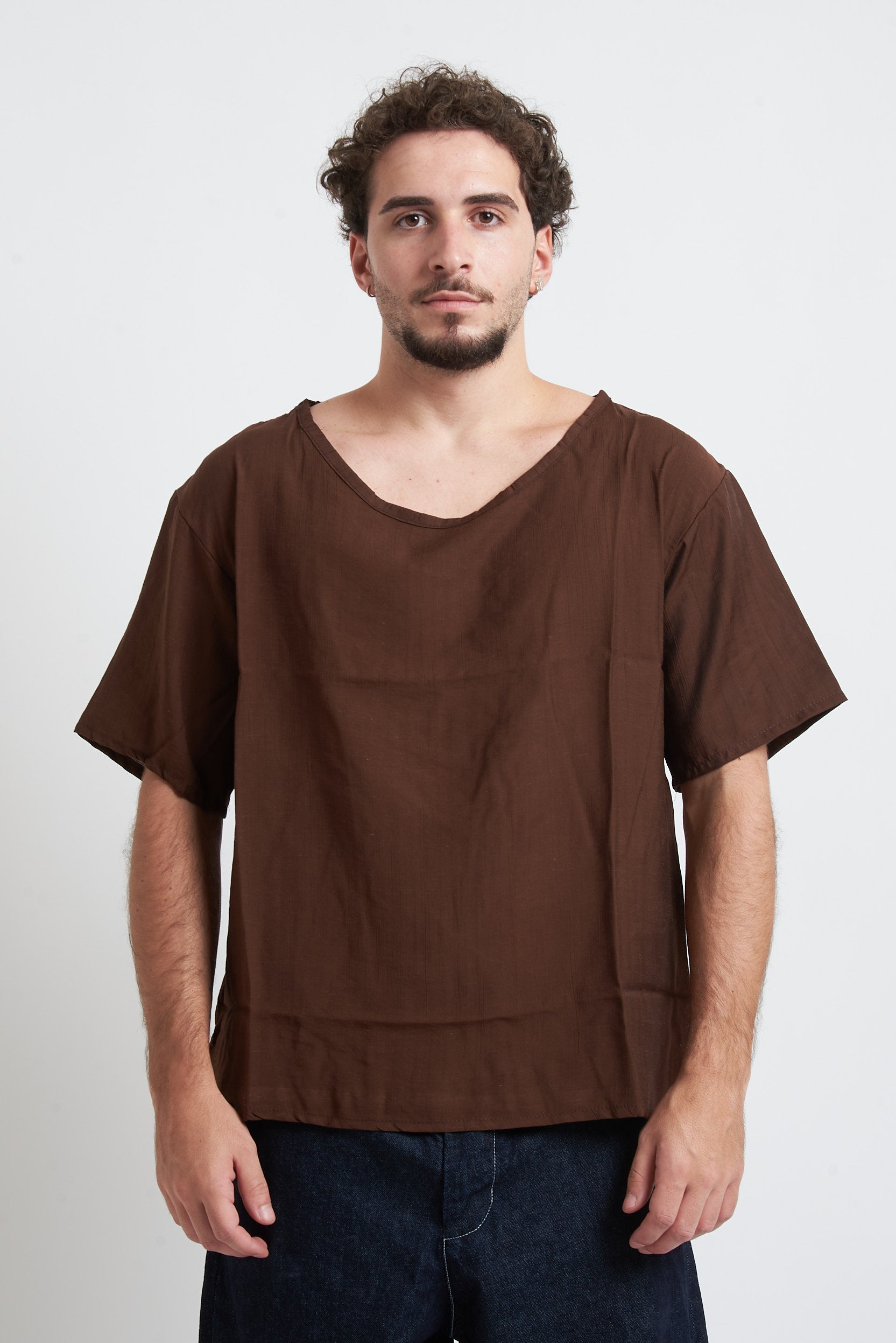 T-shirt tessuto stropicciato
