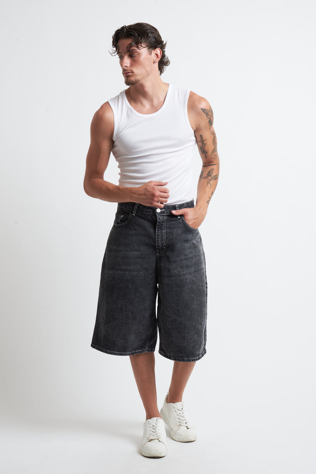 Bermuda denim nero