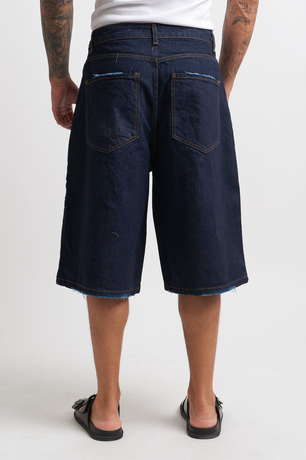 Bermuda denim blu lavaggio 0
