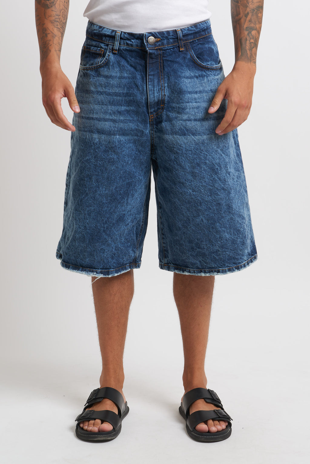 Bermuda denim doppio stone