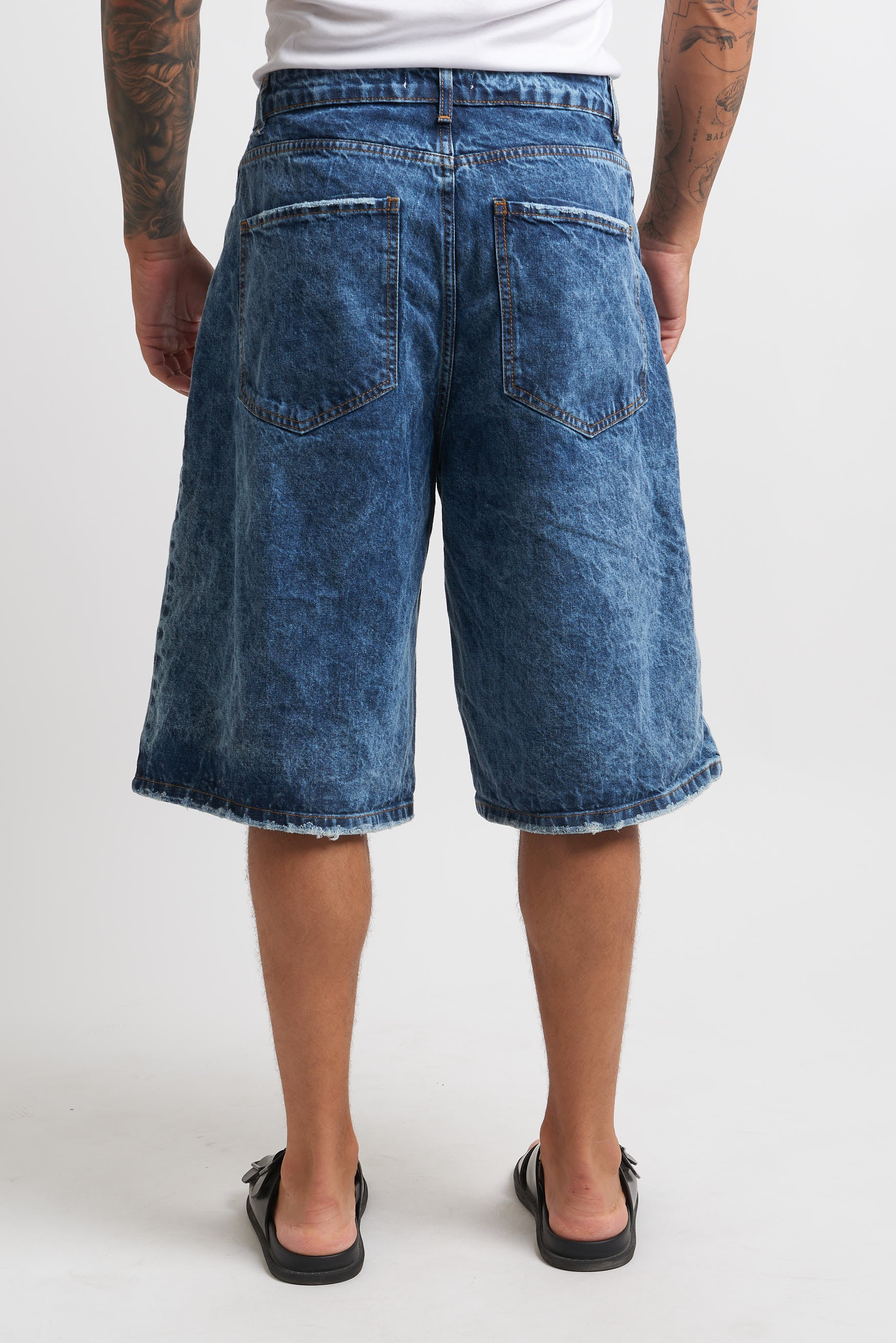 Bermuda denim doppio stone