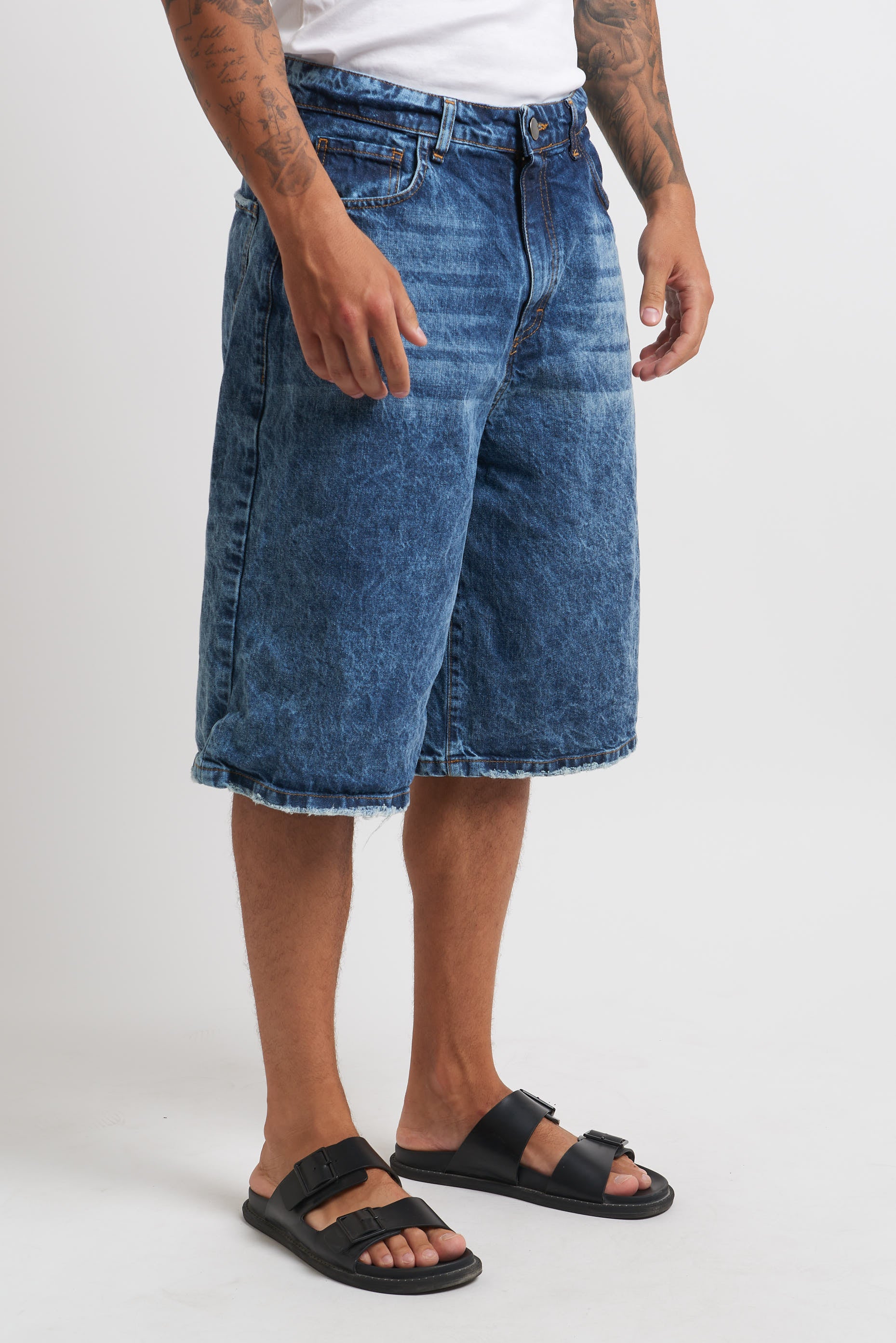 Bermuda denim doppio stone