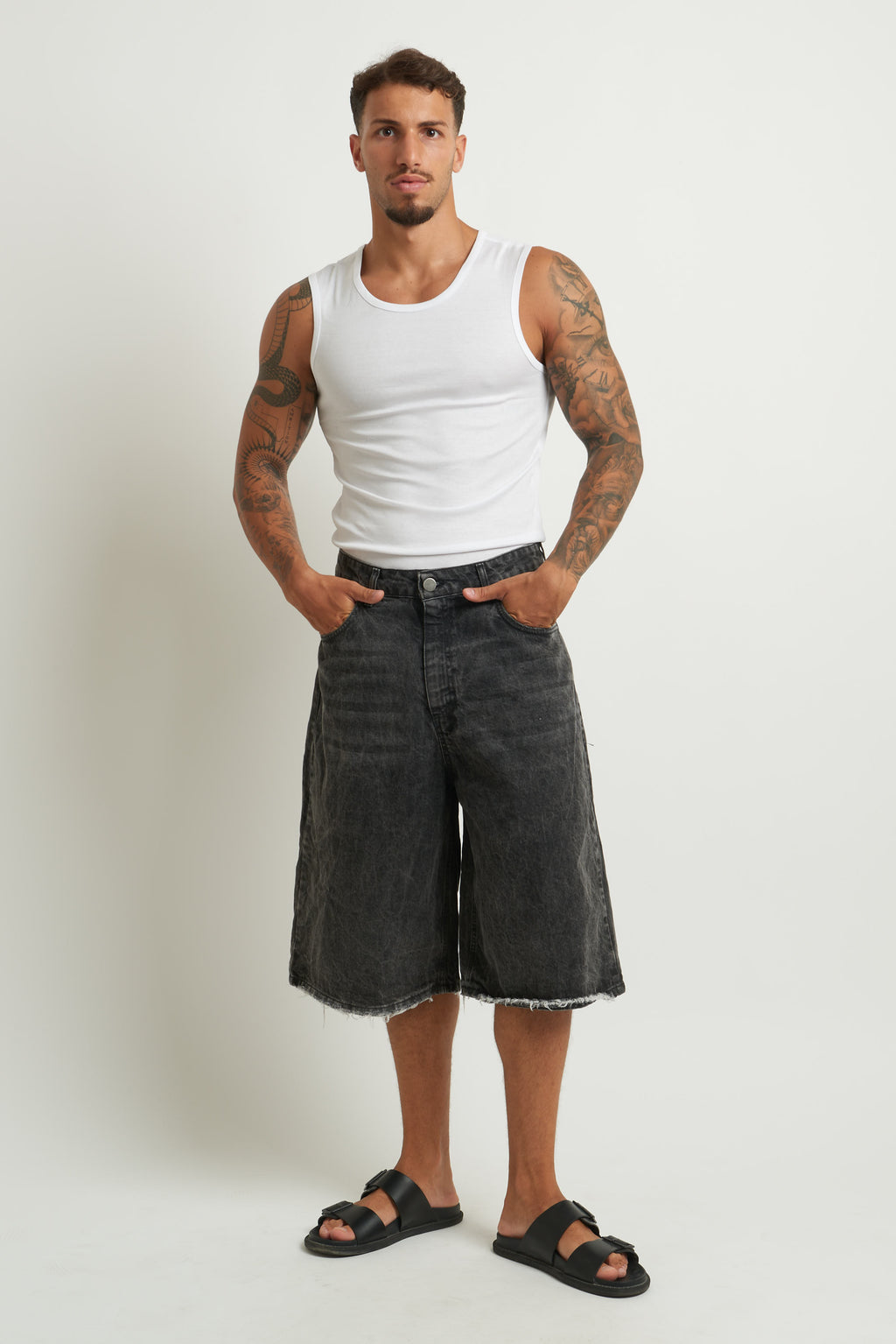 Bermuda denim nero
