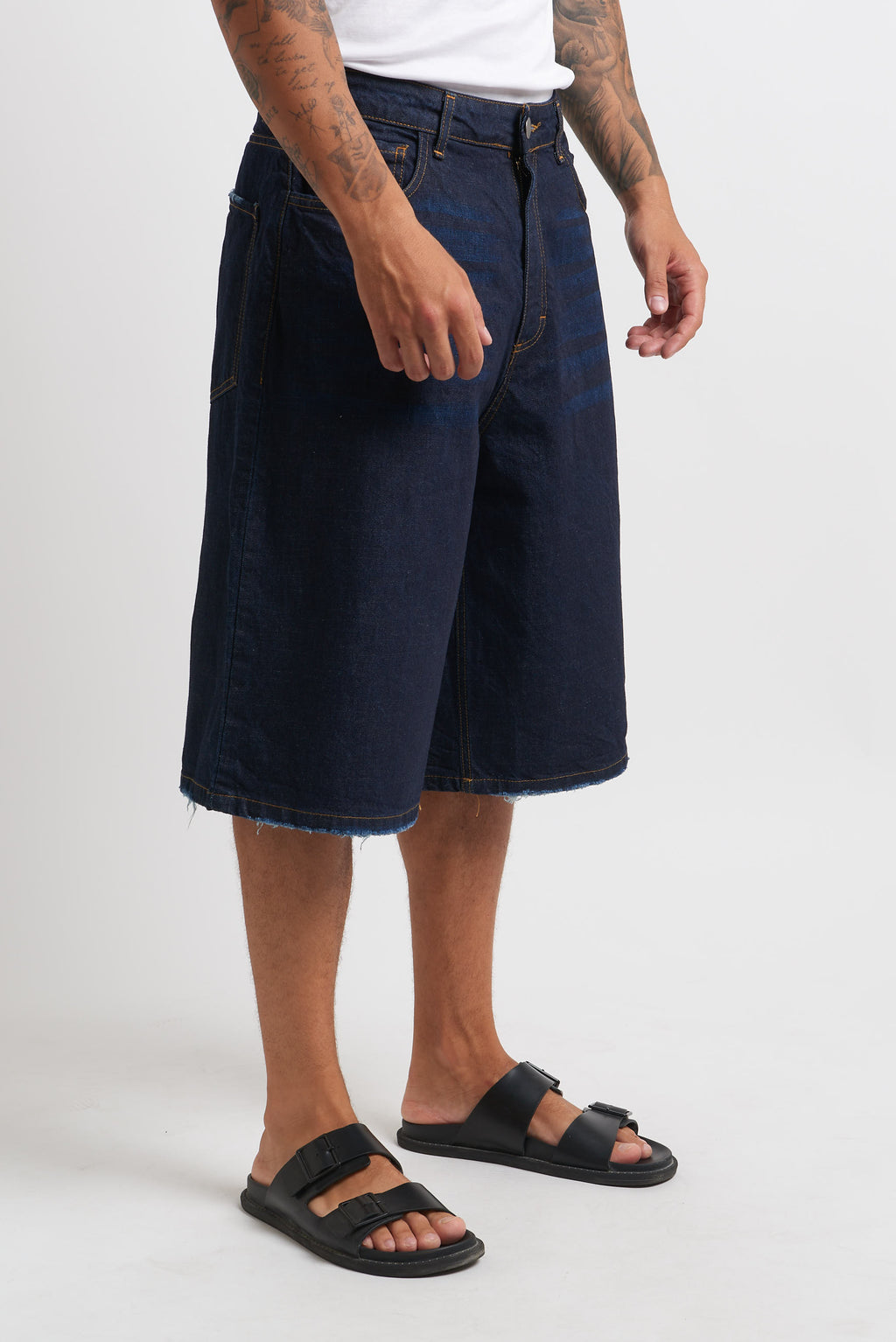 Bermuda denim blu lavaggio 0