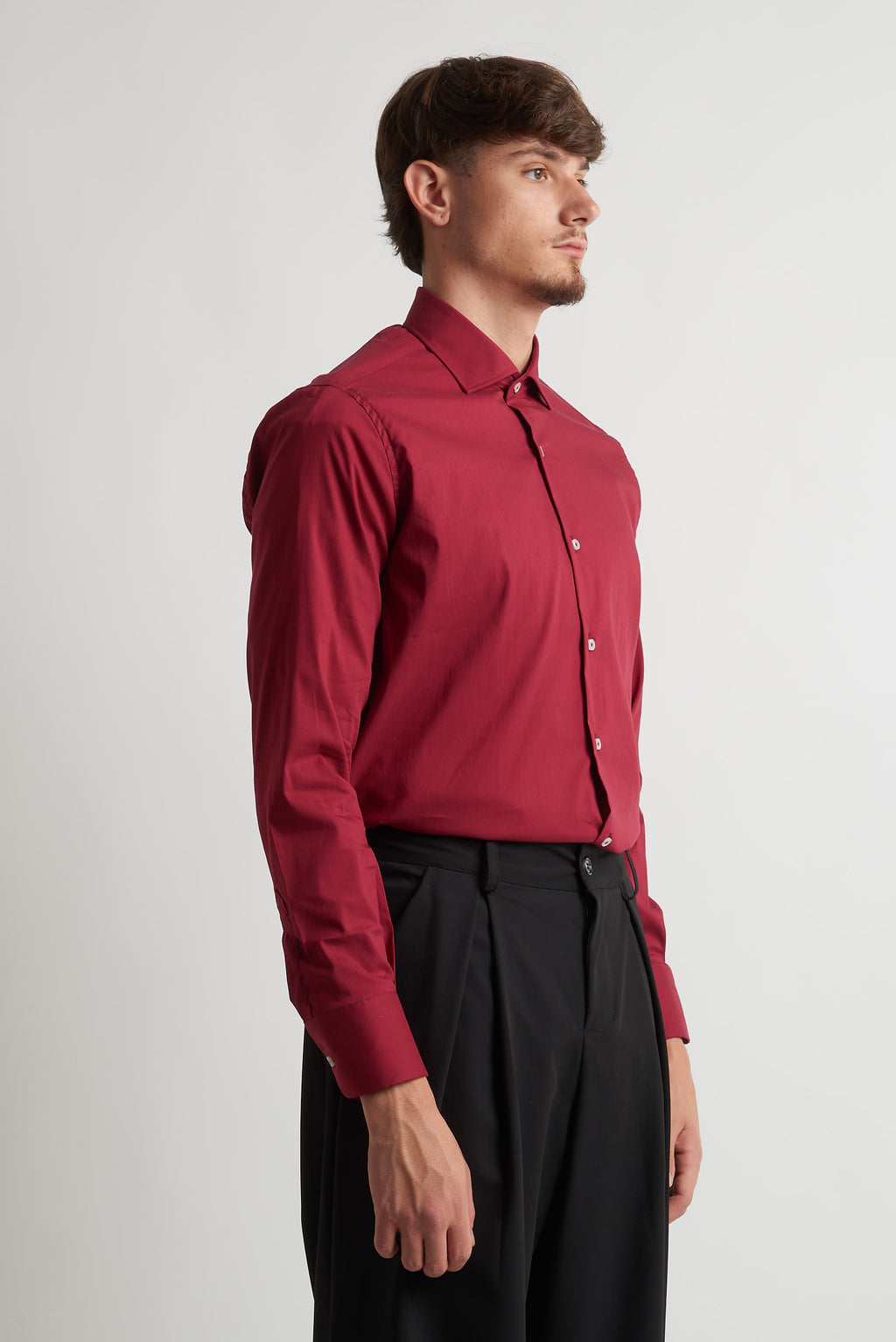 Camicia classica regular bordo'