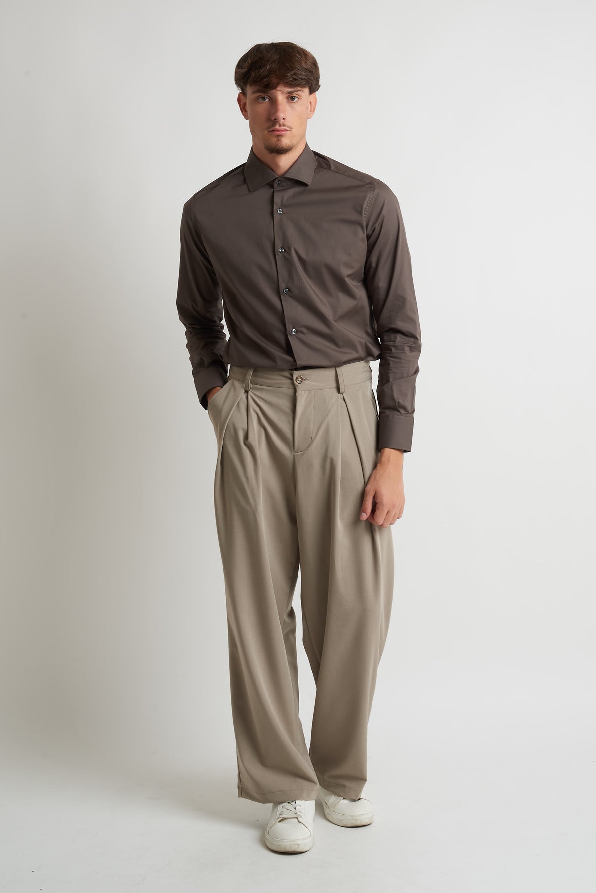 Camicia classica regular moro