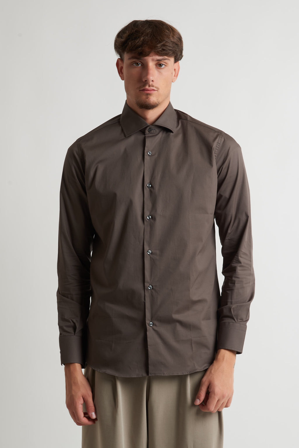 Camicia moda unita moro