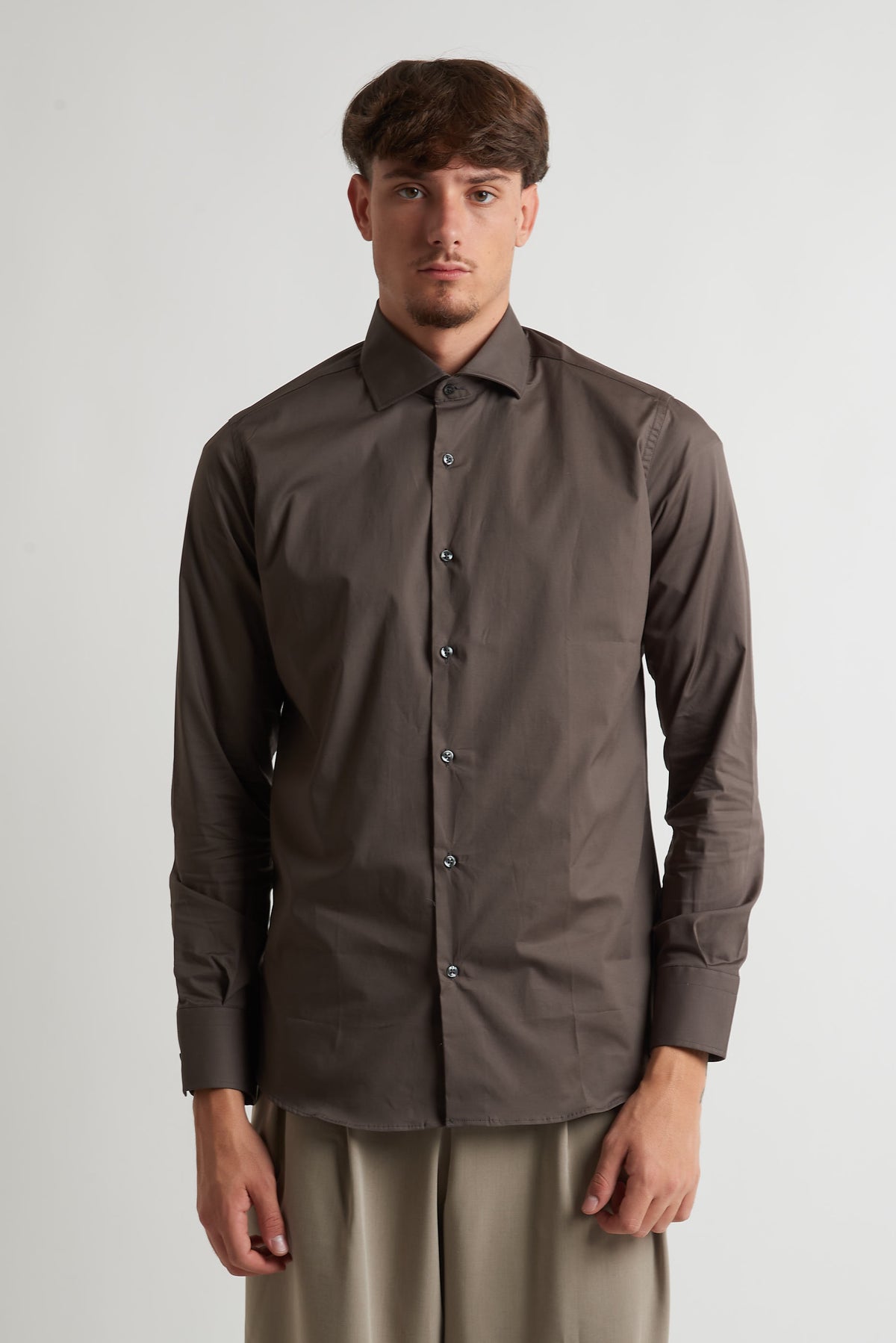 Camicia moda unita moro