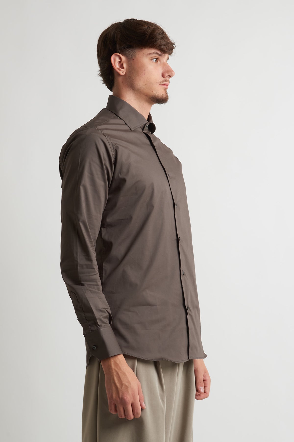 Camicia moda unita moro