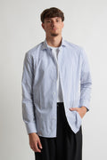 Camicia moda rigata blu