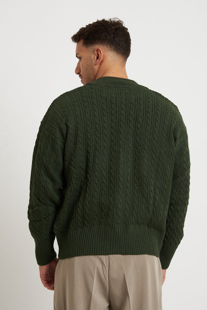 Cardigan in lana con zip