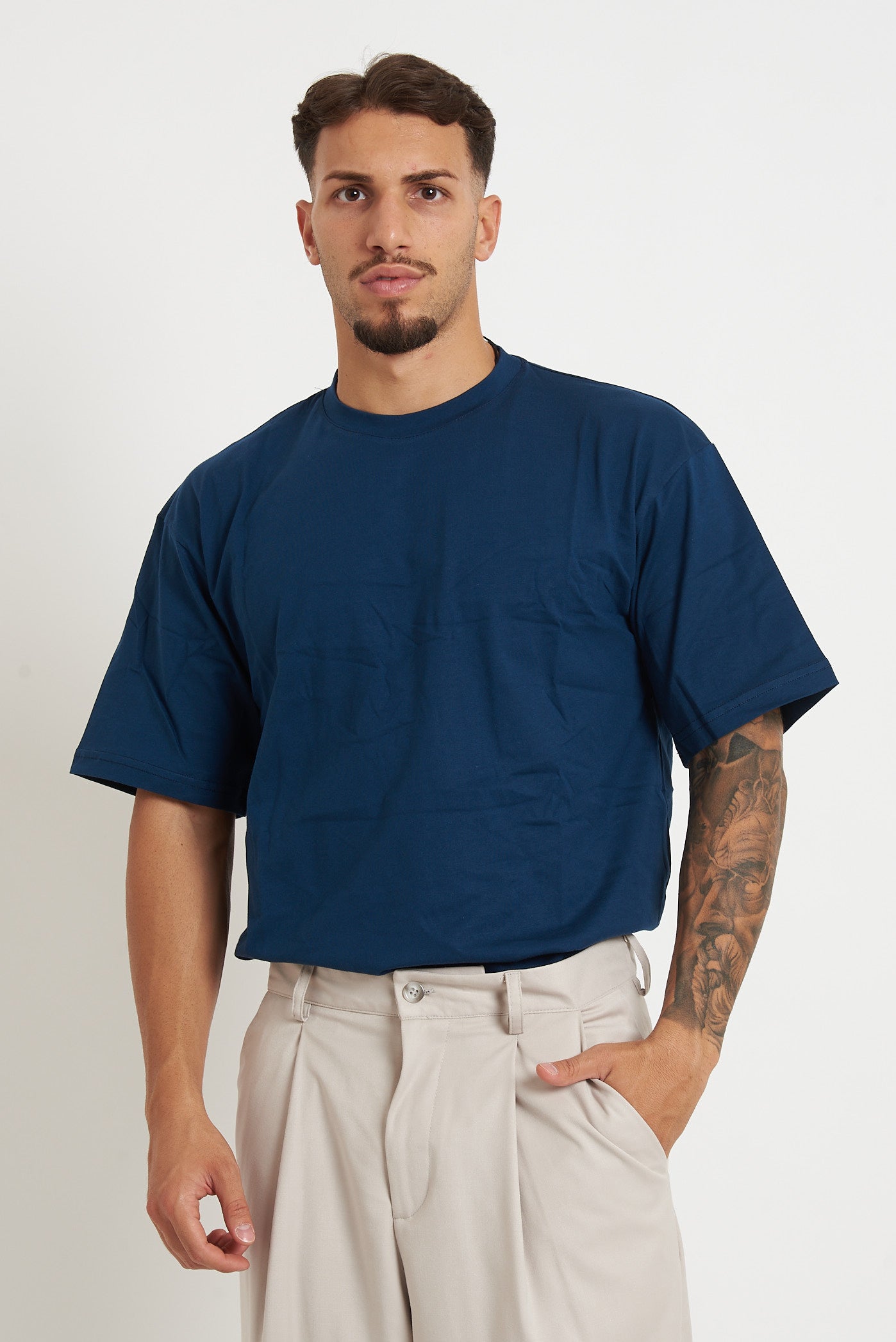 T-shirt oversize girocollo