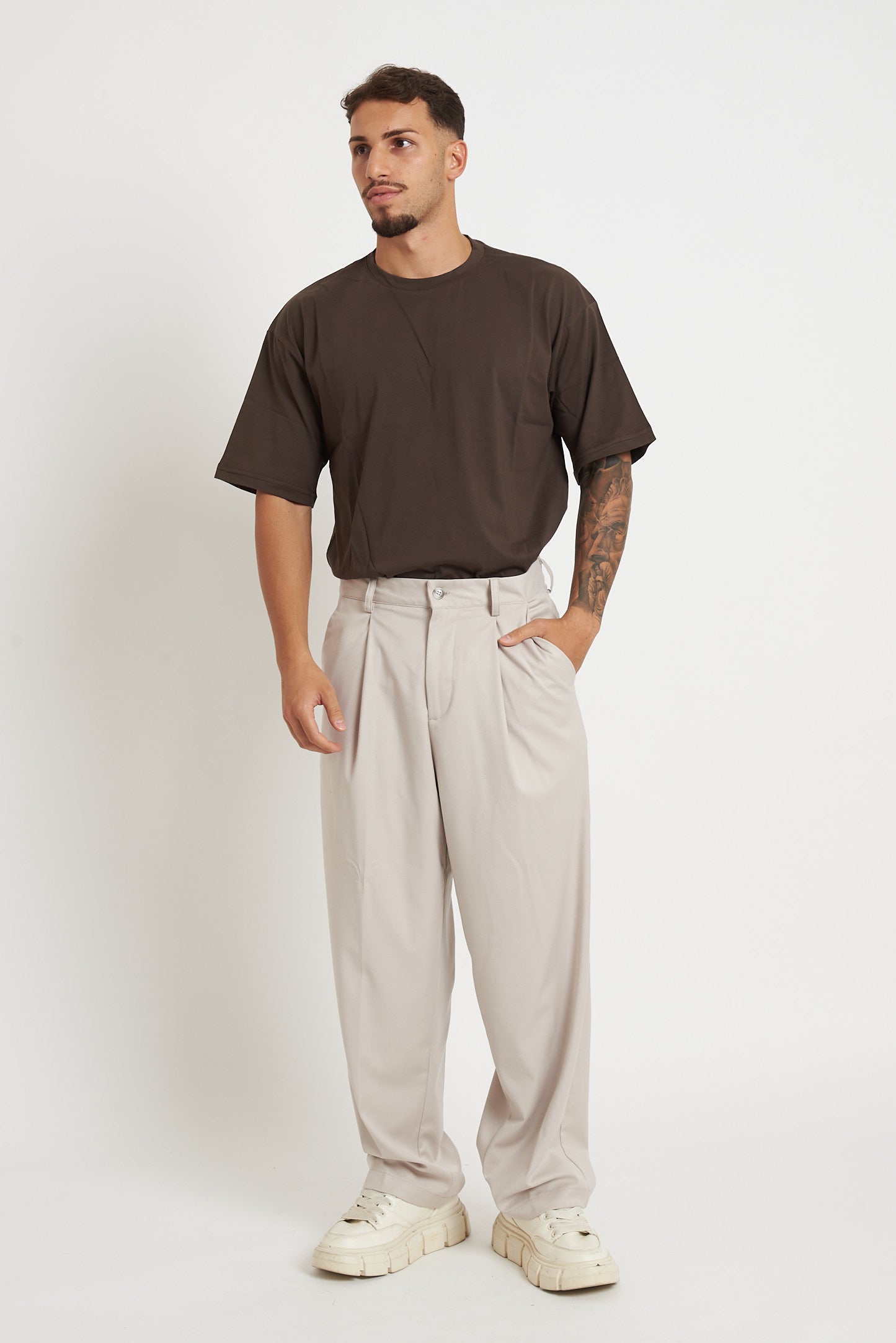 T-shirt oversize girocollo